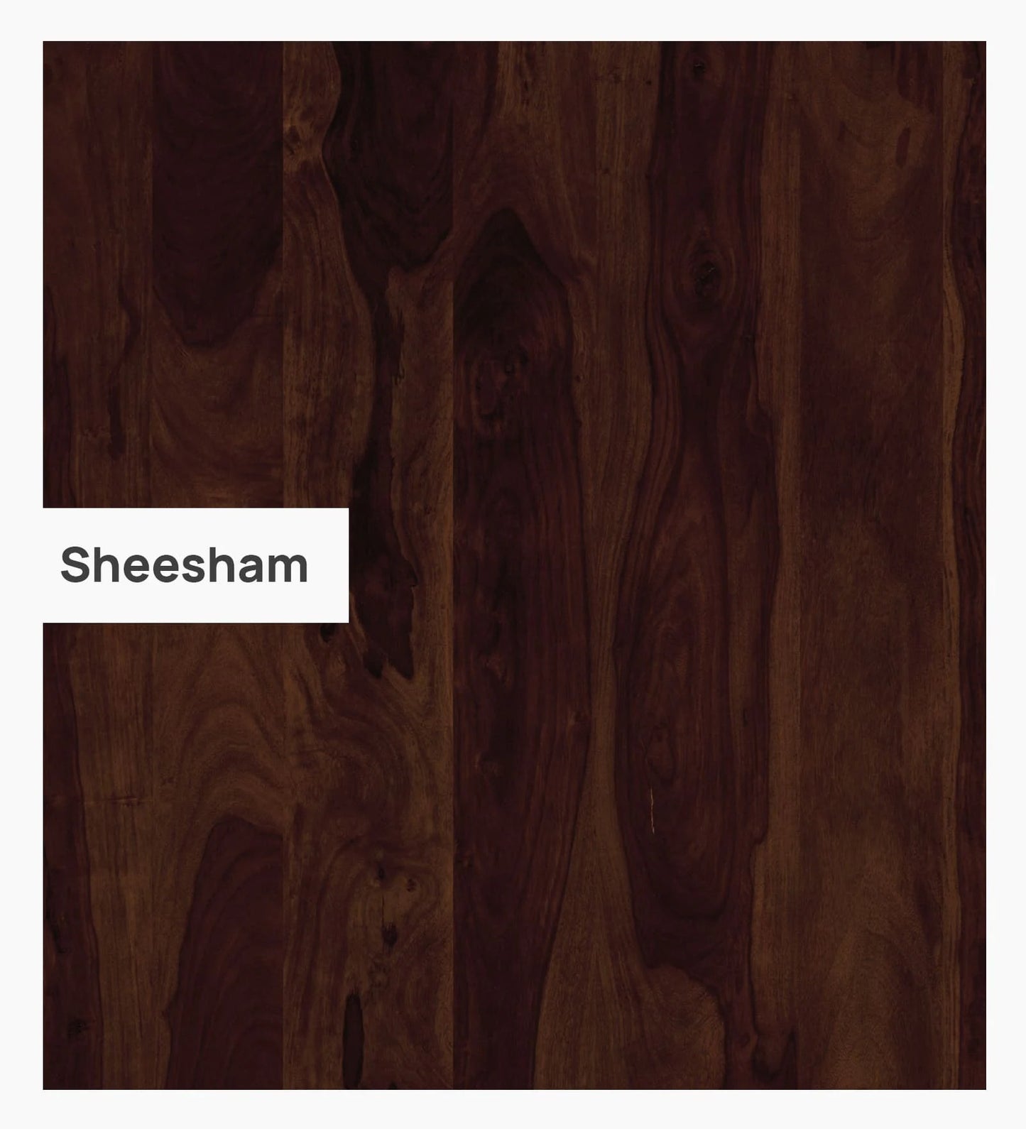 Queen Size Bed in Sheesham Melamine Finish with Box Storage