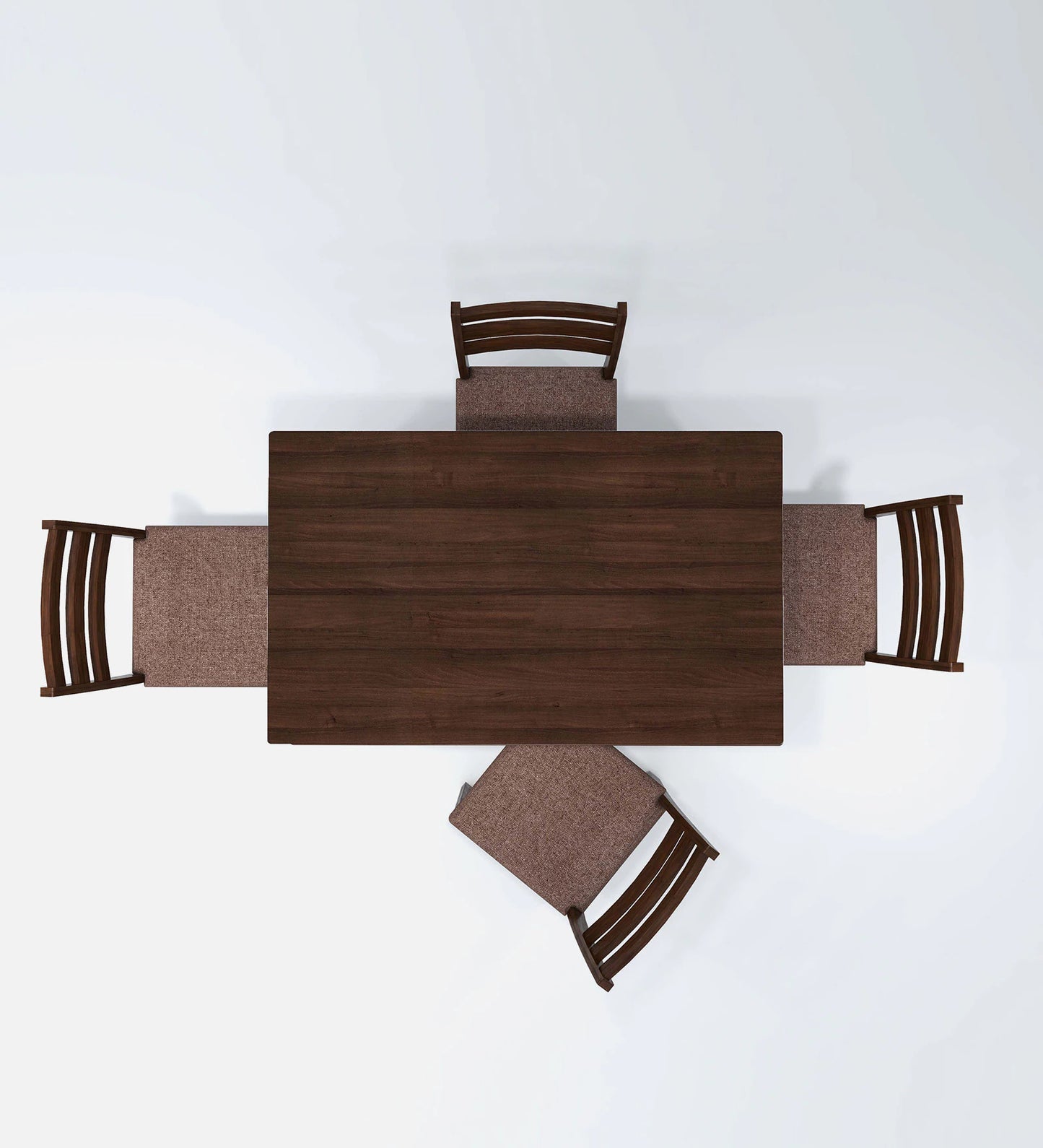 Seattle 4 Seater Dining Set in Dark Cappuccino Finish