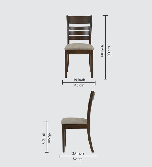 6 Seater Dining Sets In Brown Finish