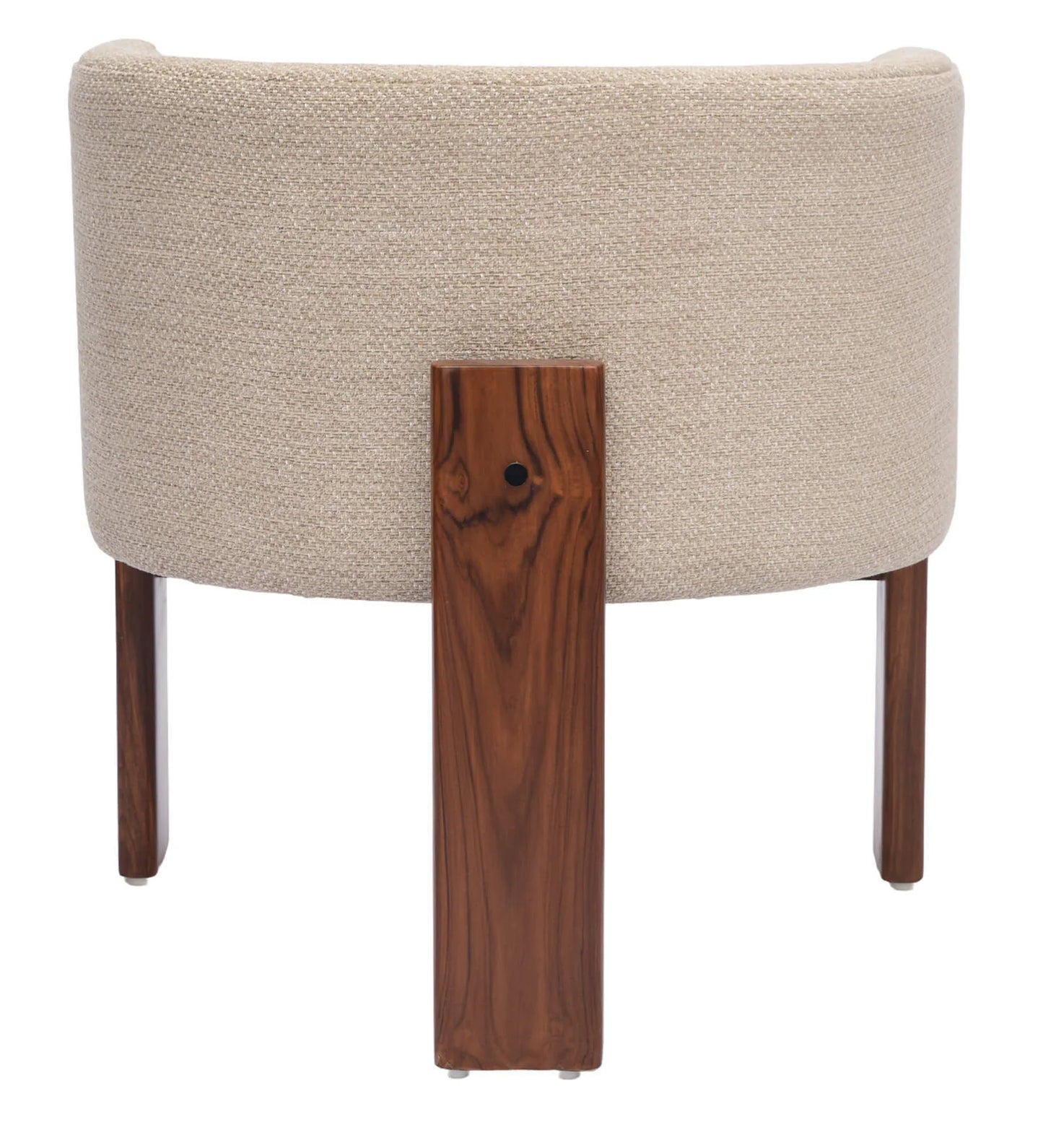 Monolo Fabric Arm Chair In Teak Finish