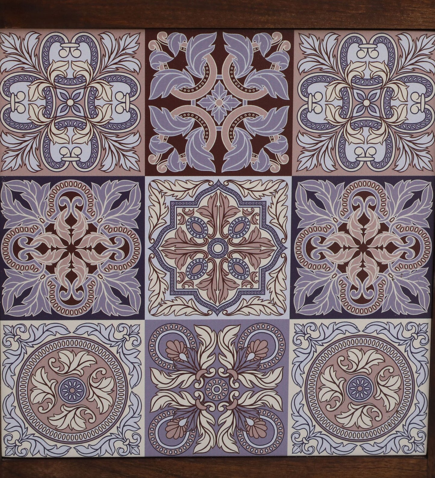 Zellige Solid Wood End Table In Tubbaq Finish With Drawer