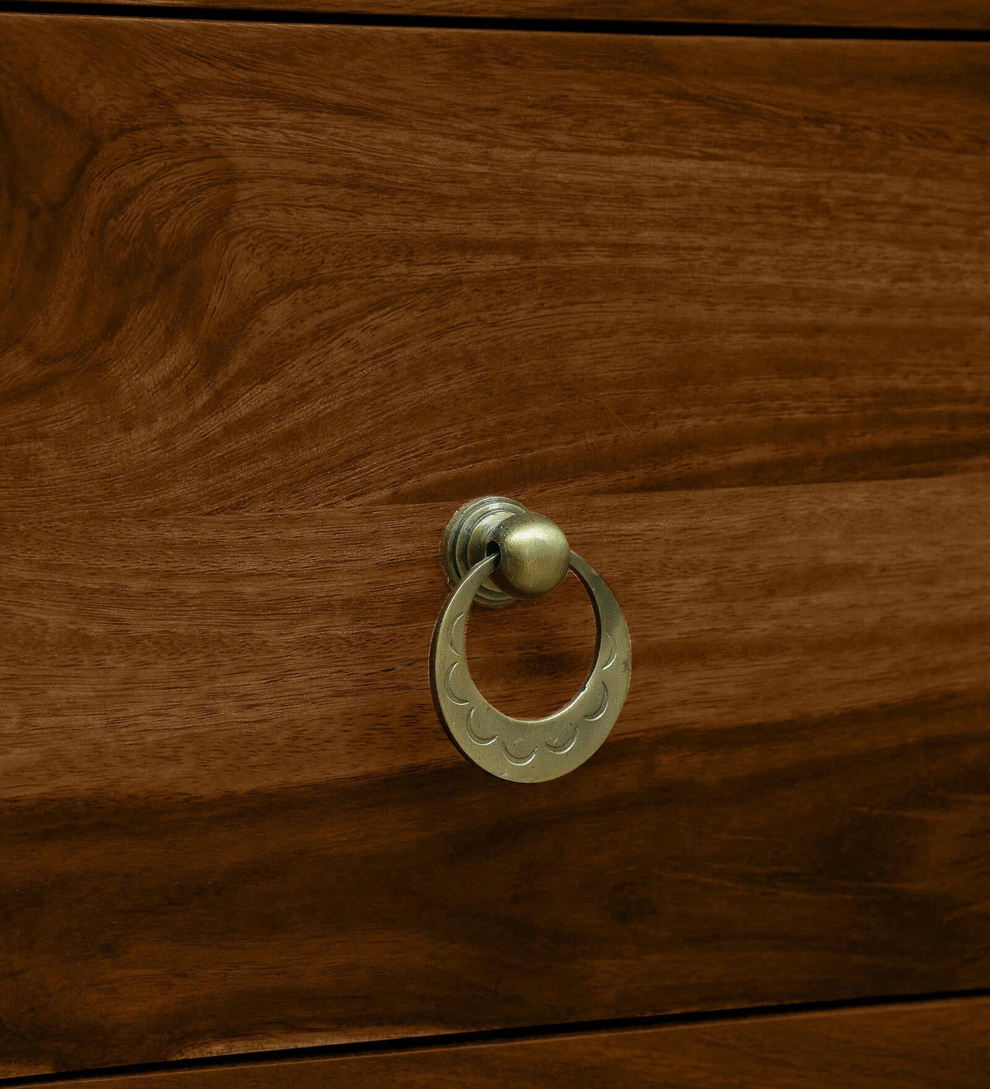 Sheesham Wood Chest Of Drawers in Scratch Resistant Provincial Teak Finish