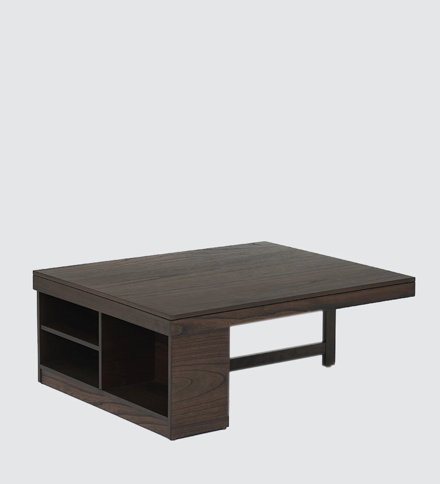 Coffee Table Set with 4 Stool in Brown Colour