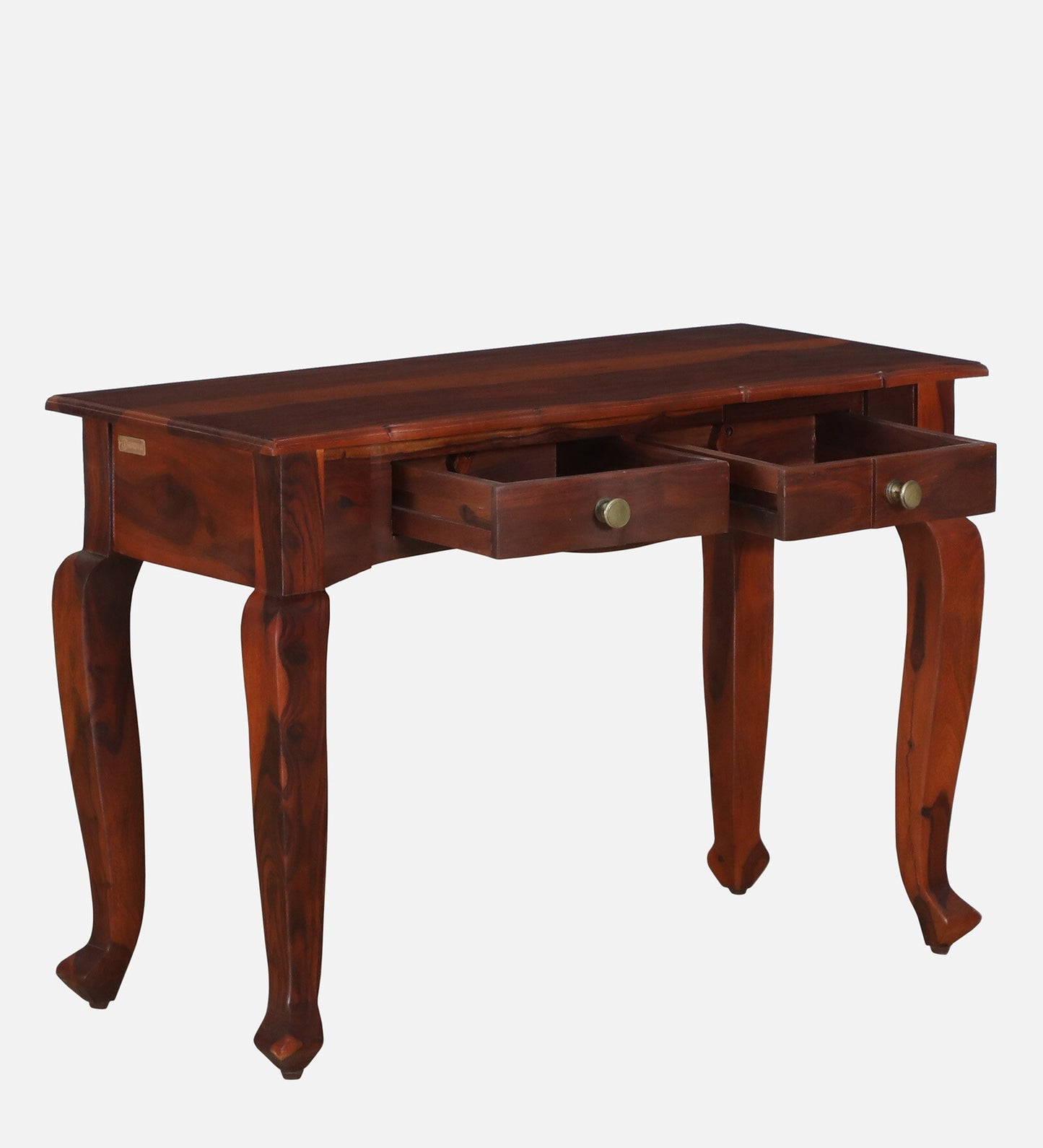 Sheesham Wood Dressing Cabinet In Honey Oak Finish With Mirror