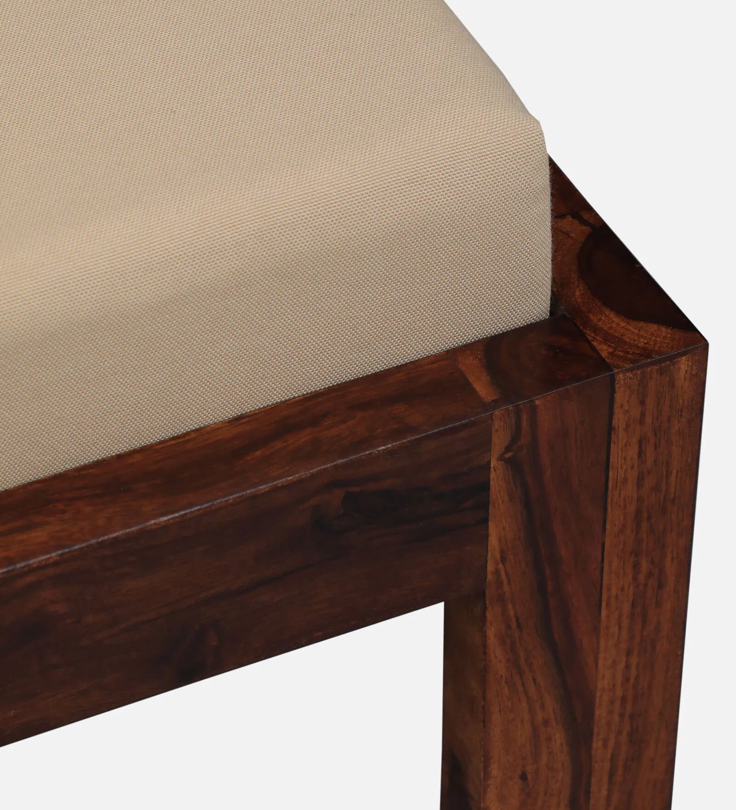 Solid Wood Nesting Coffee Table Set in Honey Oak Finish With Cushioned Stools