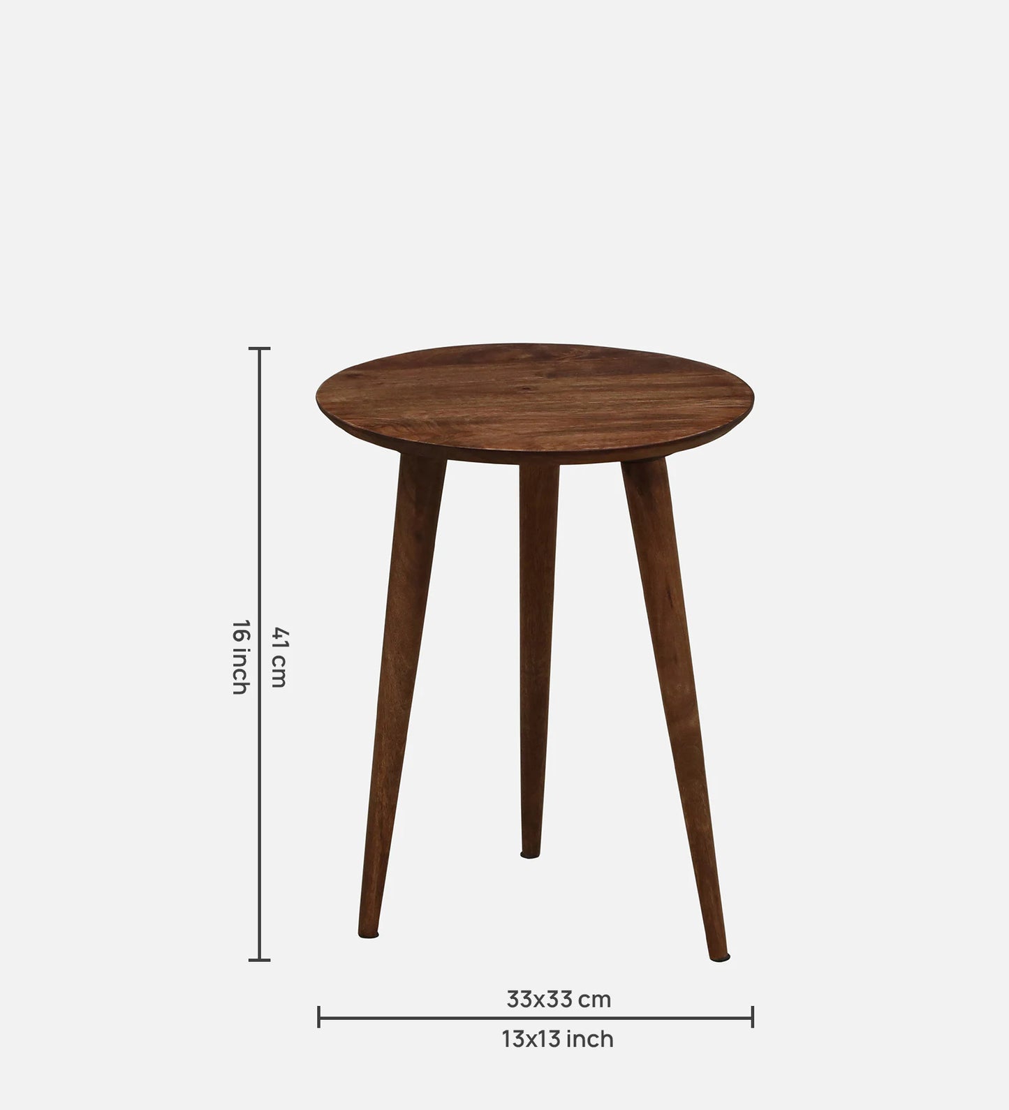 Blois Mango Wood End Table In Tubbaq Finish