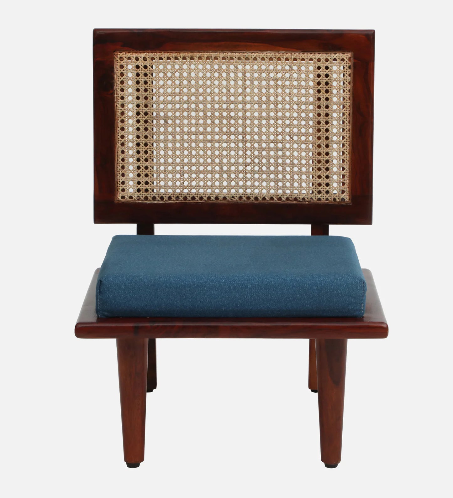 Sheesham Wood Slipper Chairs with Cushion In Honey Oak Finish