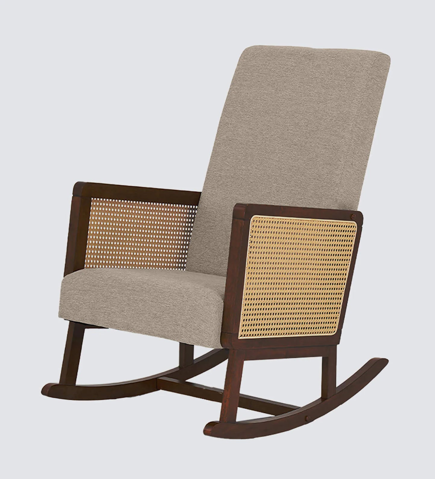 Vega Rocking Chair in Brown Finish