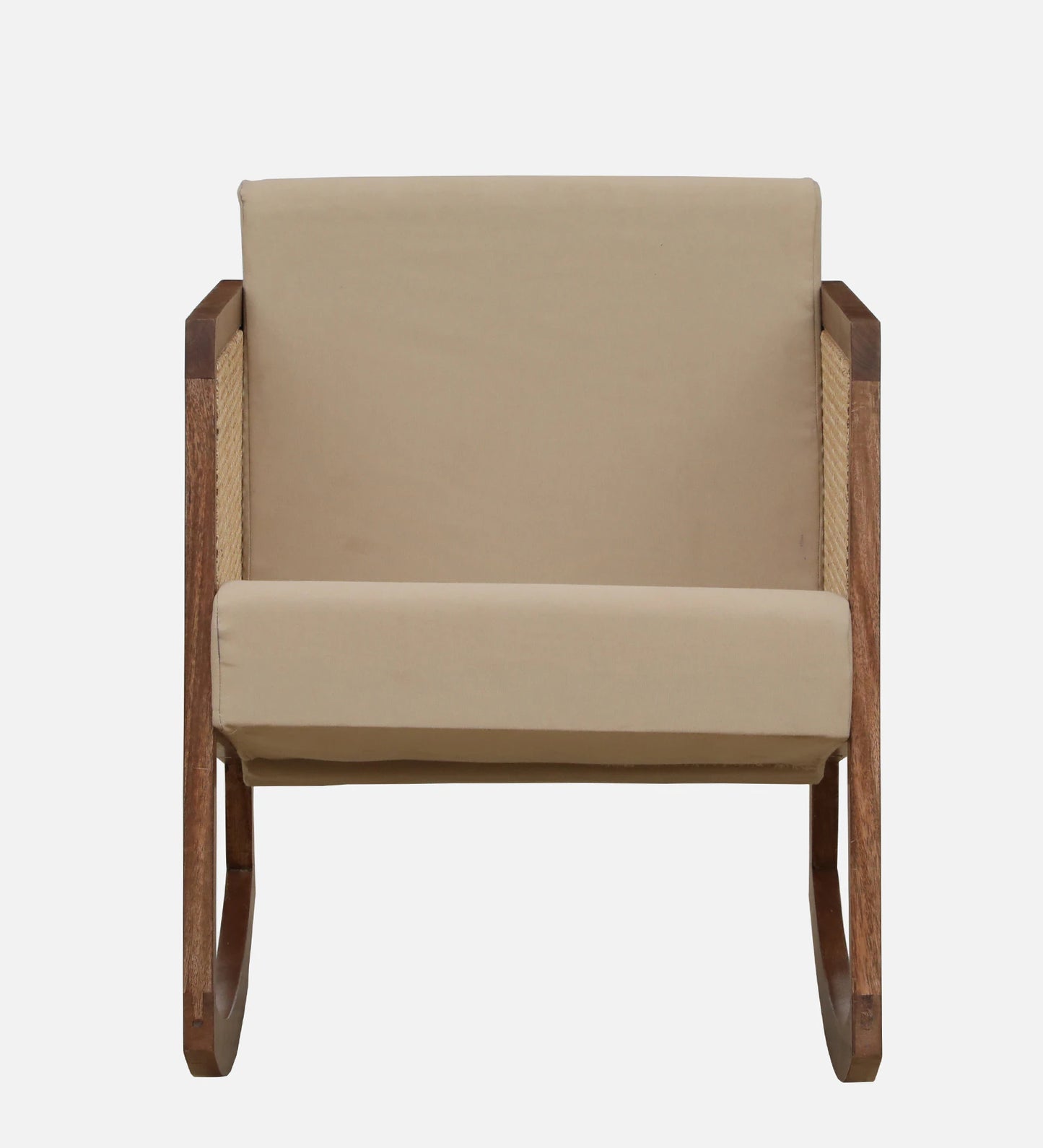 Baarn Mango Wood Rocking Chair In Rustic Teak Finish