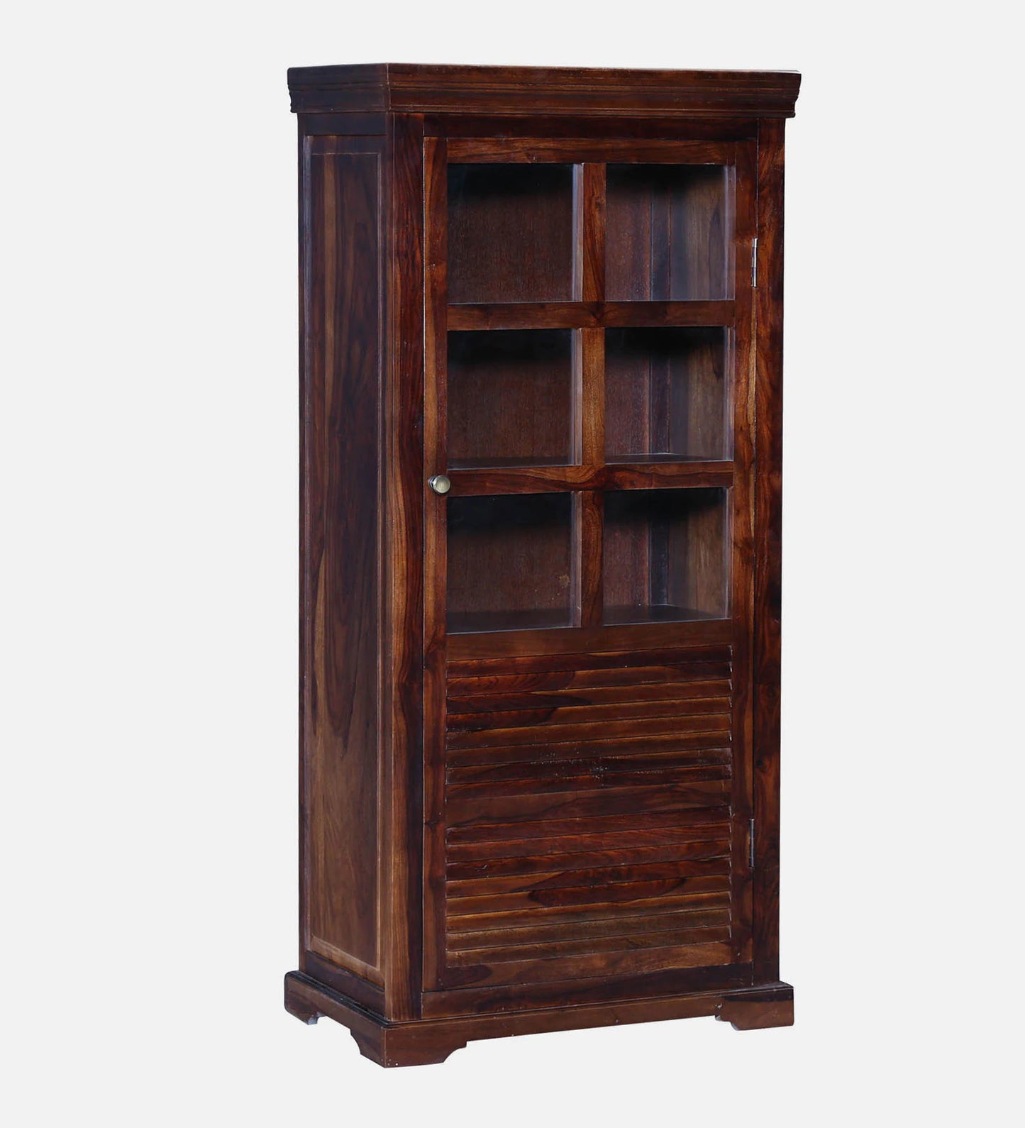 Sheesham Wood Book Case In Scratch Resistant Provincial Teak Finish