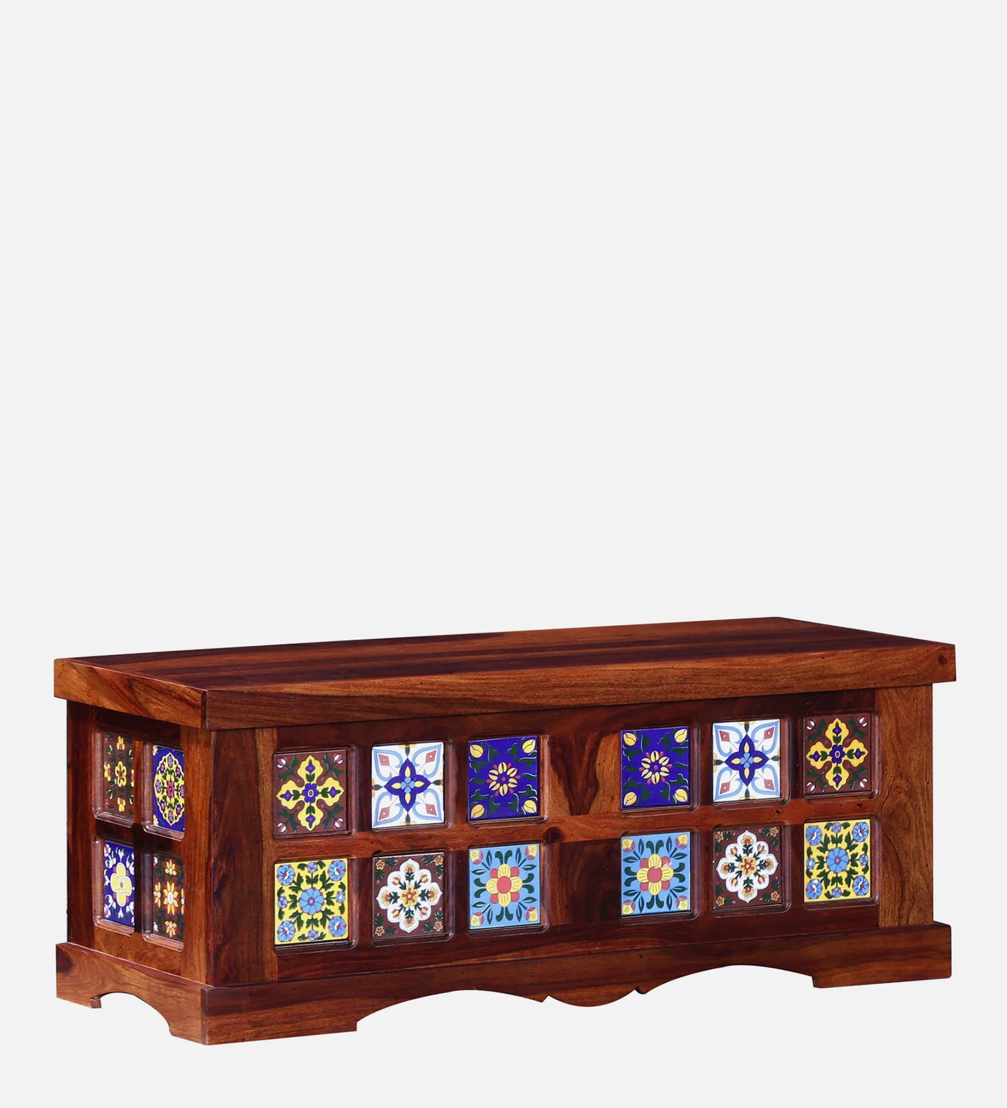 Sheesham Wood Trunk in Honey Oak Finish