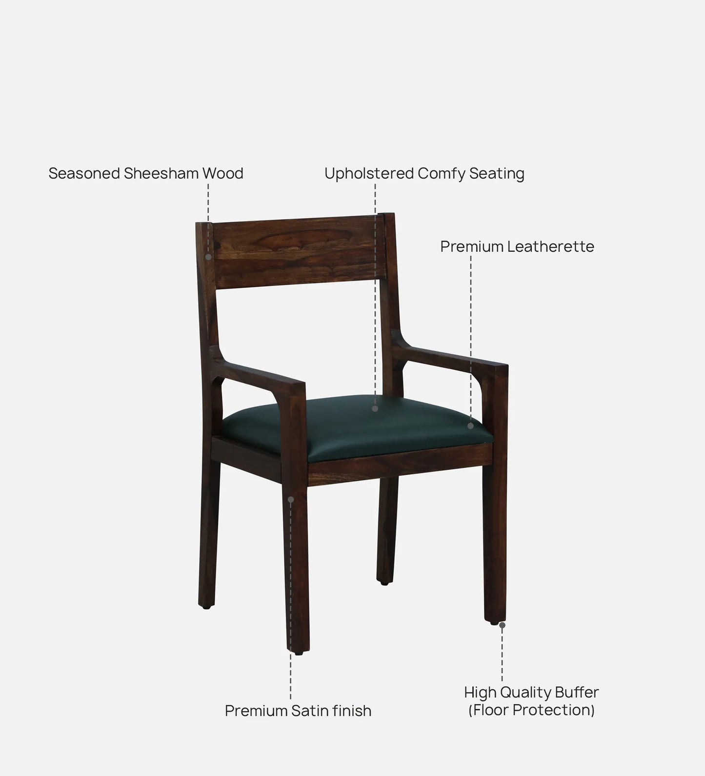 Arm Chair In Provincial Teak Finish