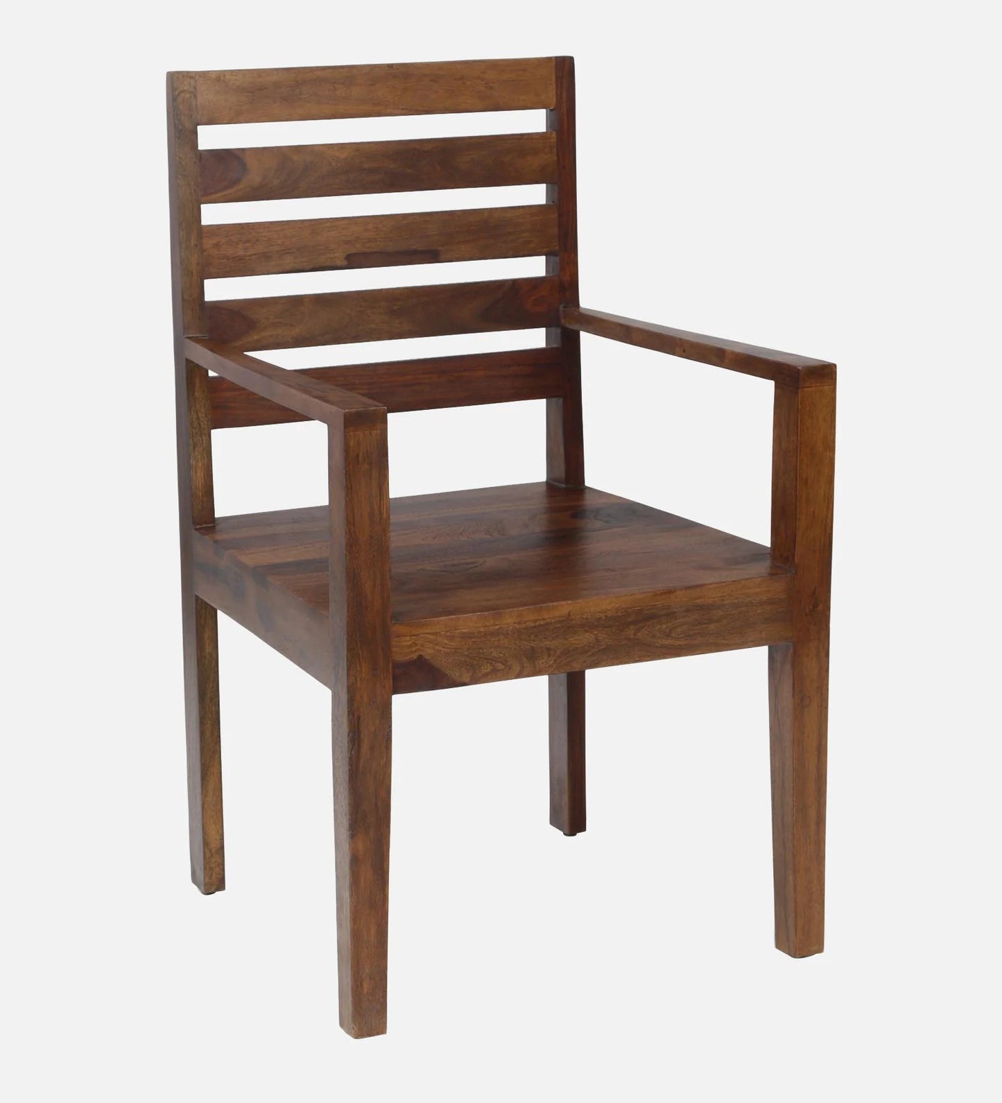 Stigen Sheesham Wood Arm Chair In Provincial Teak Finish