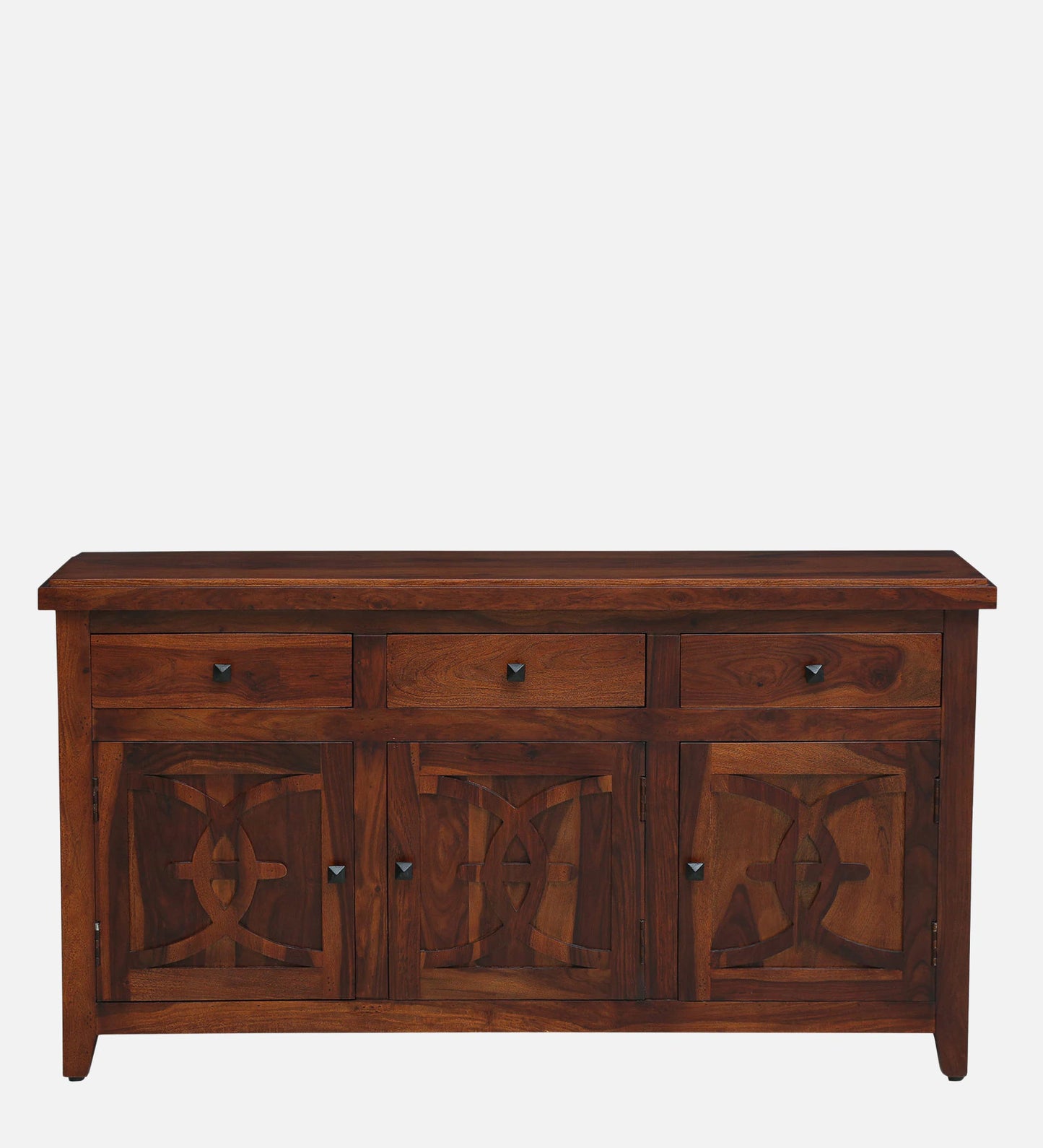 Sheesham Wood Sideboard in Scratch Resistant Honey Oak Finish