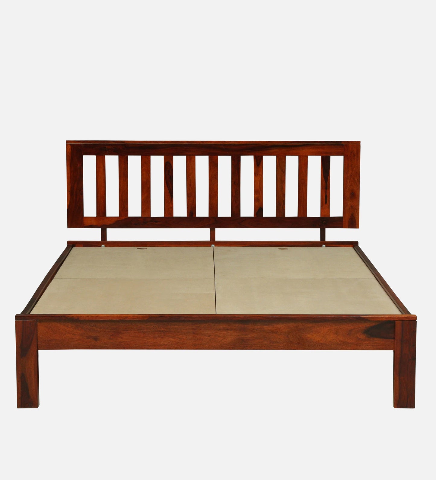 Sheesham Wood King Size Bed In Honey Oak Finish