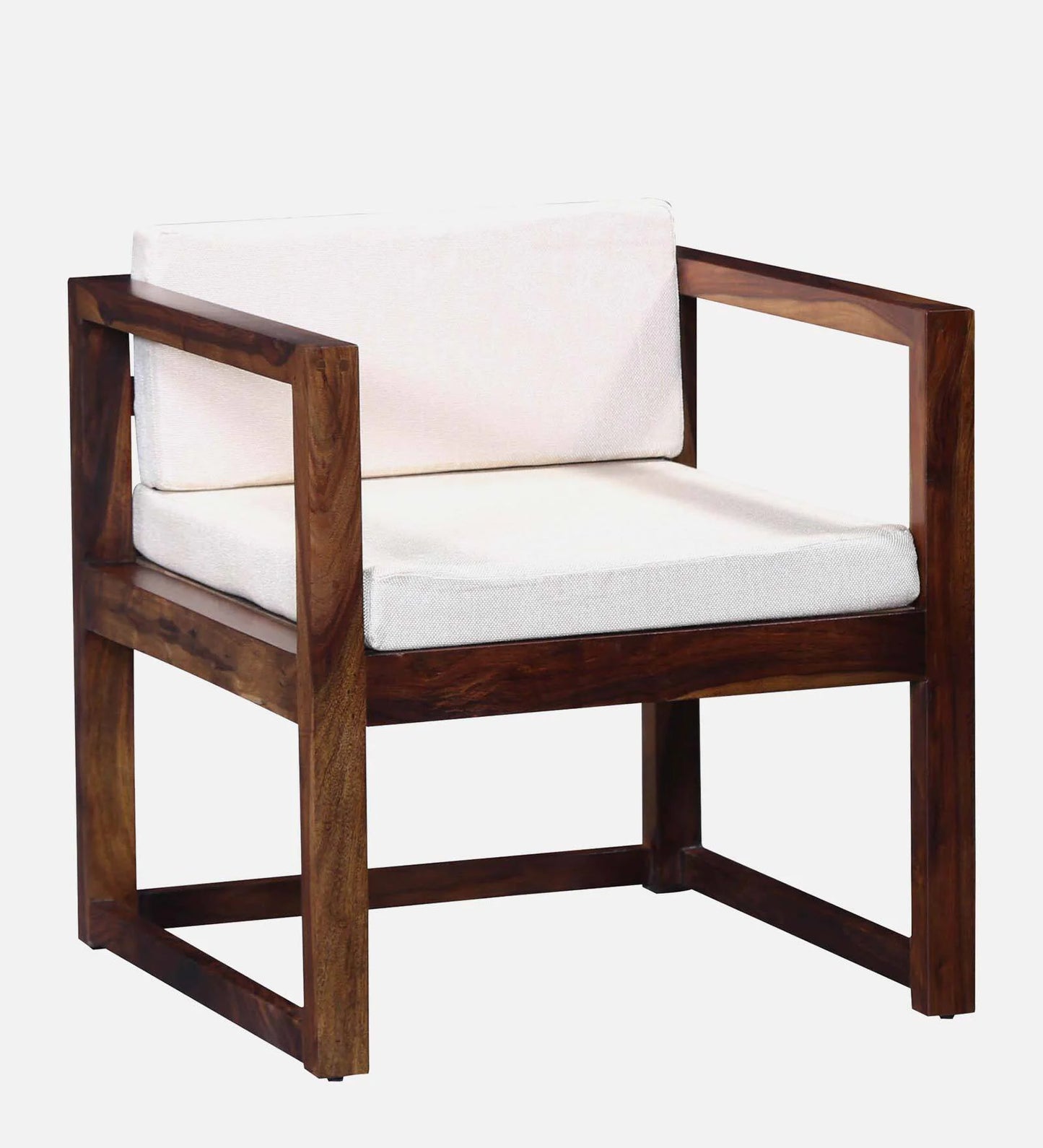 Avian Sheesham Wood Arm Chair In Provincial Teak Finish