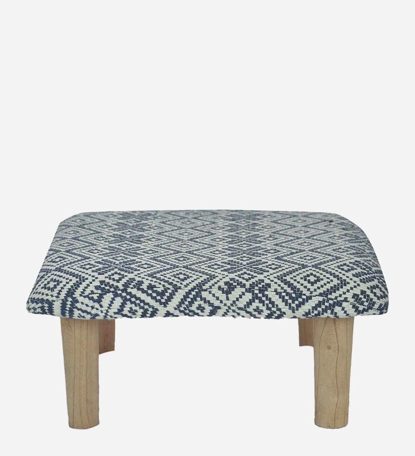 Teviston Solid Wood Foot Stool in Grey Colour