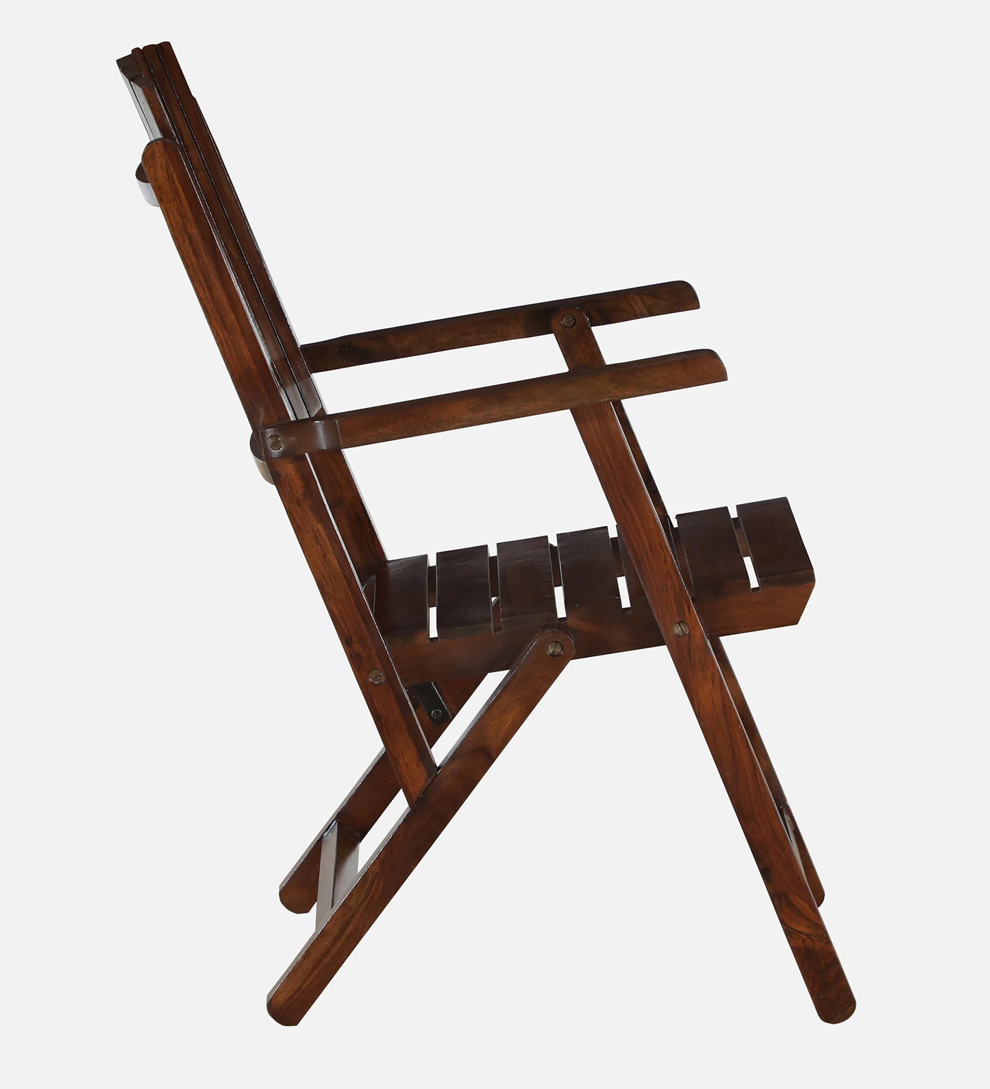 Sheesham Wood Folding Chair In Provincial Teak Finish