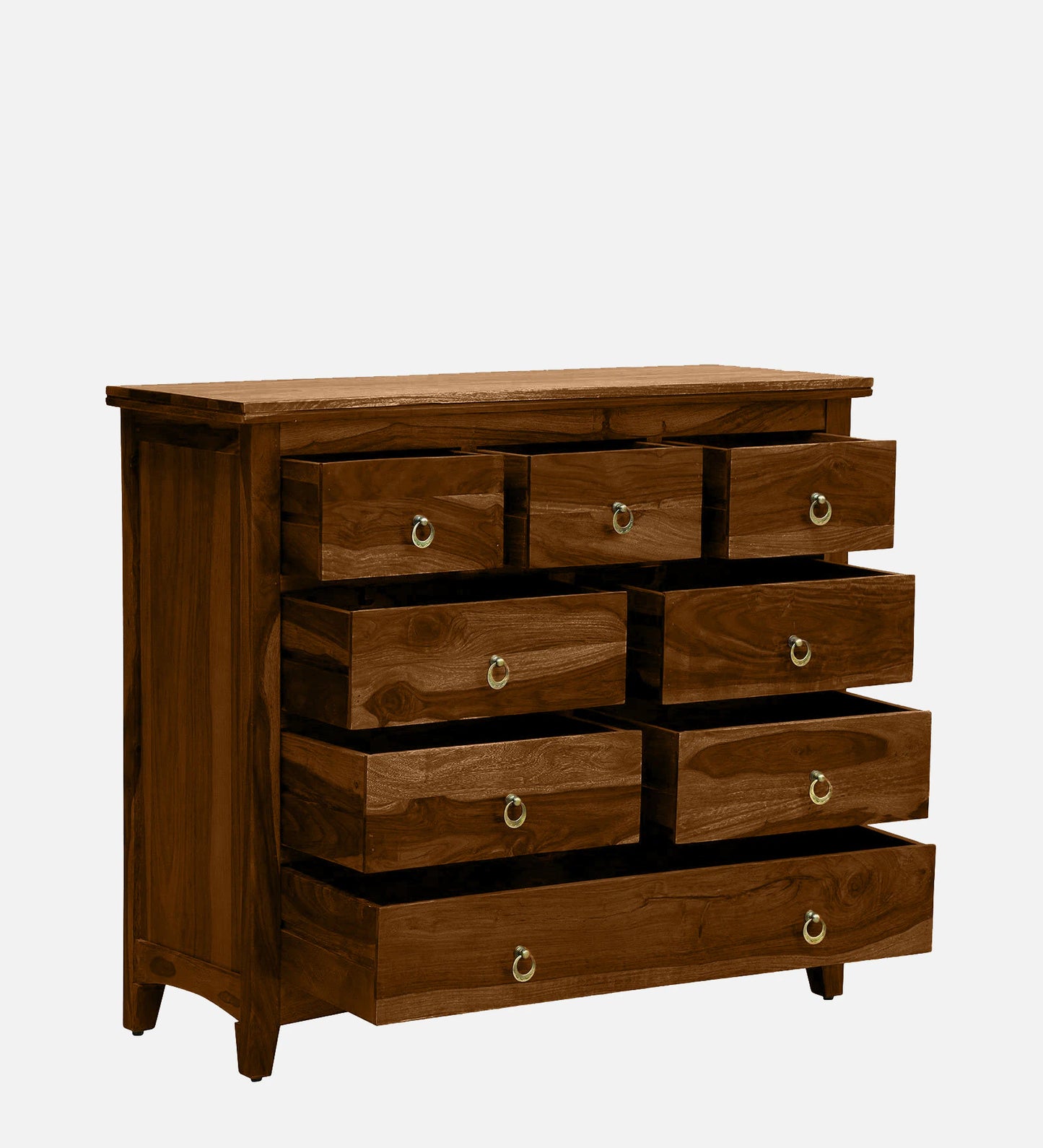 Sheesham Wood Chest Of Drawers in Scratch Resistant Provincial Teak Finish