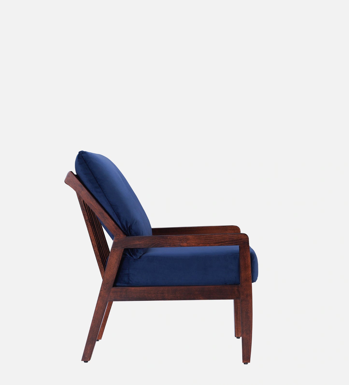 Livingston Fabric Arm Chair In Blue Colour