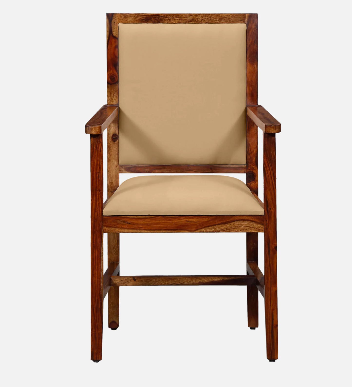 Peshtigo Sheesham Wood Arm Chair In Provincial Teak Finish