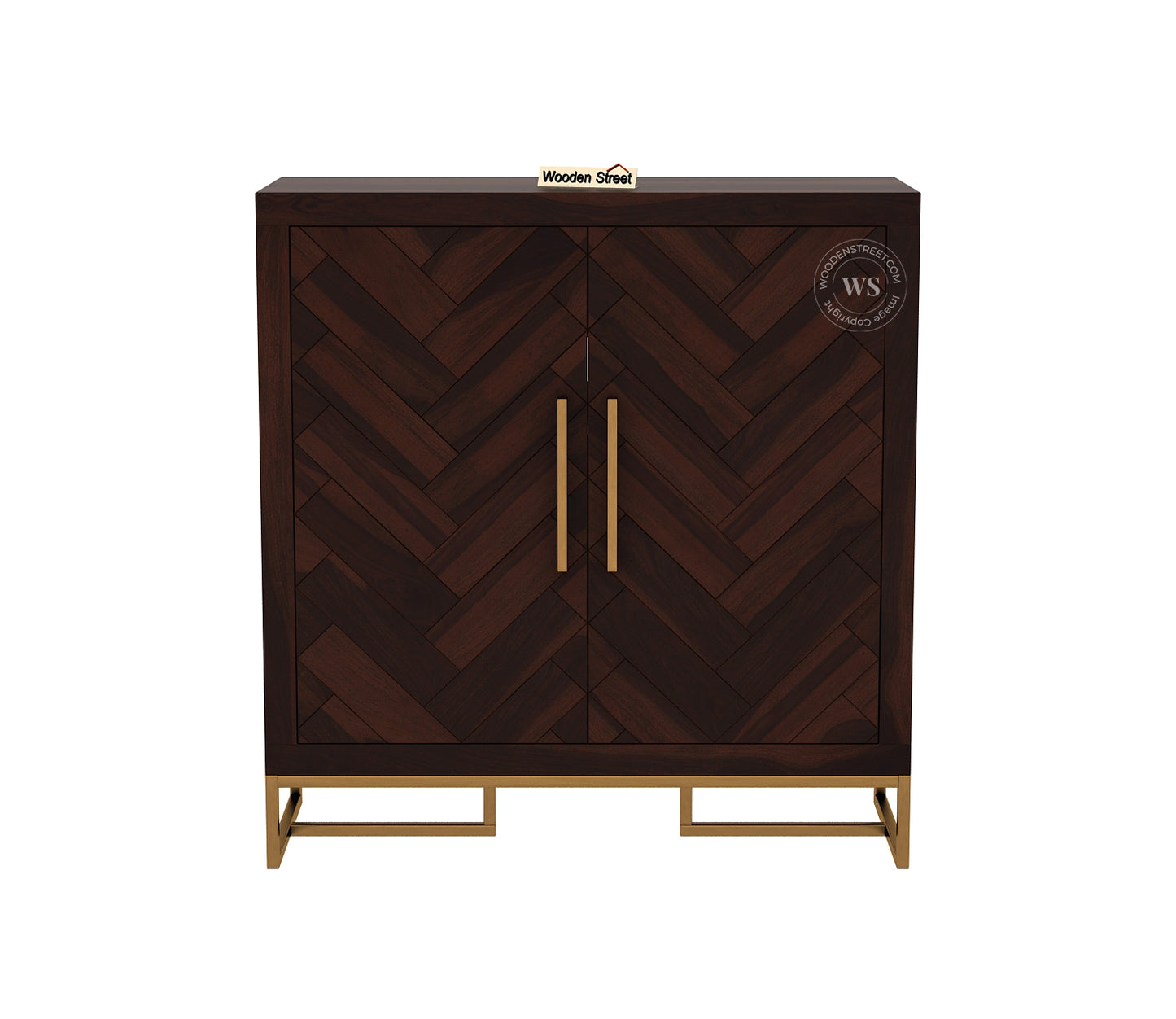 SheeshamWood Shoe Rack (Walnut Finish)