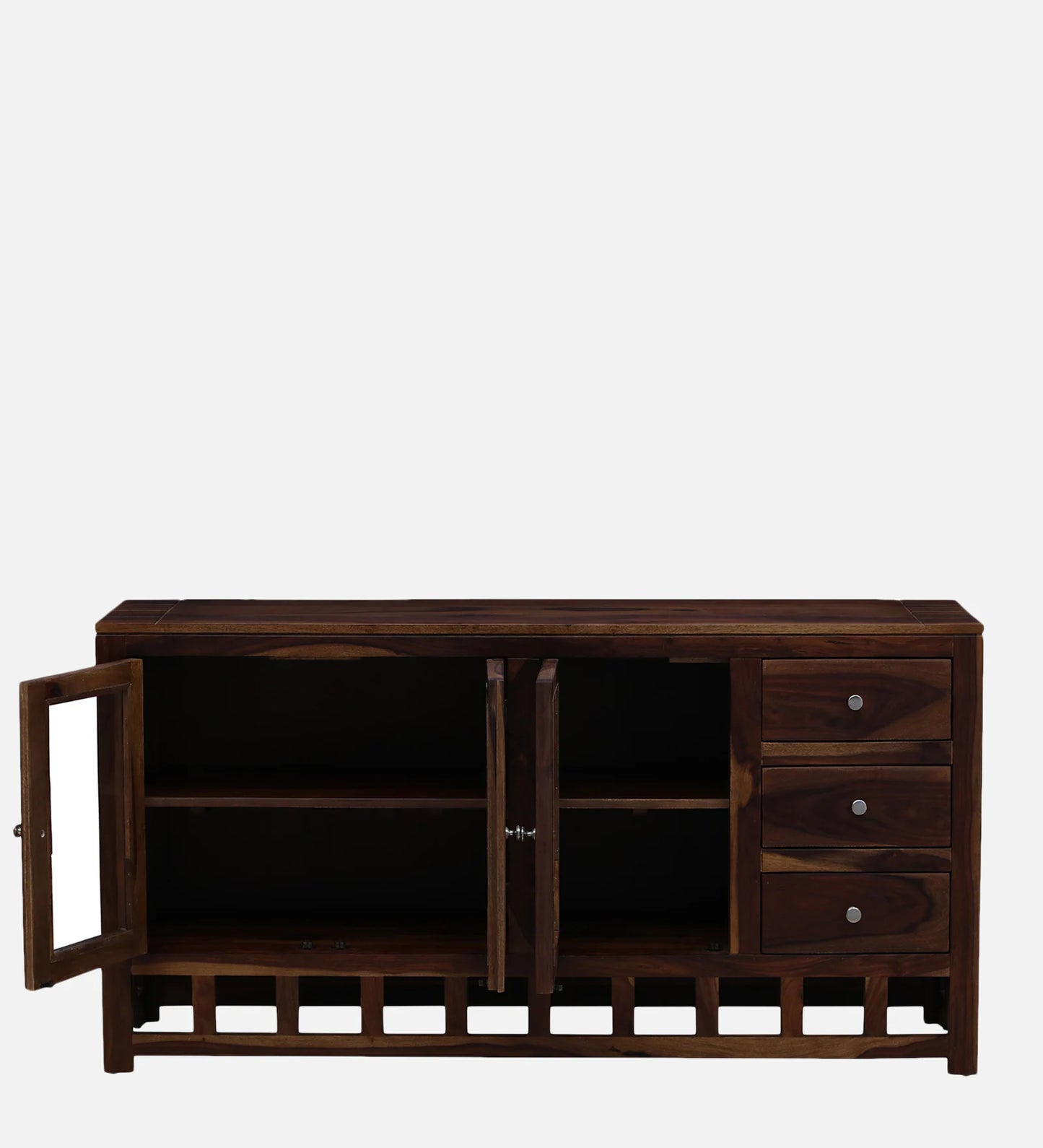 Sheesham Wood Crockery Unit in Scratch Resistant Provincial Teak Finish