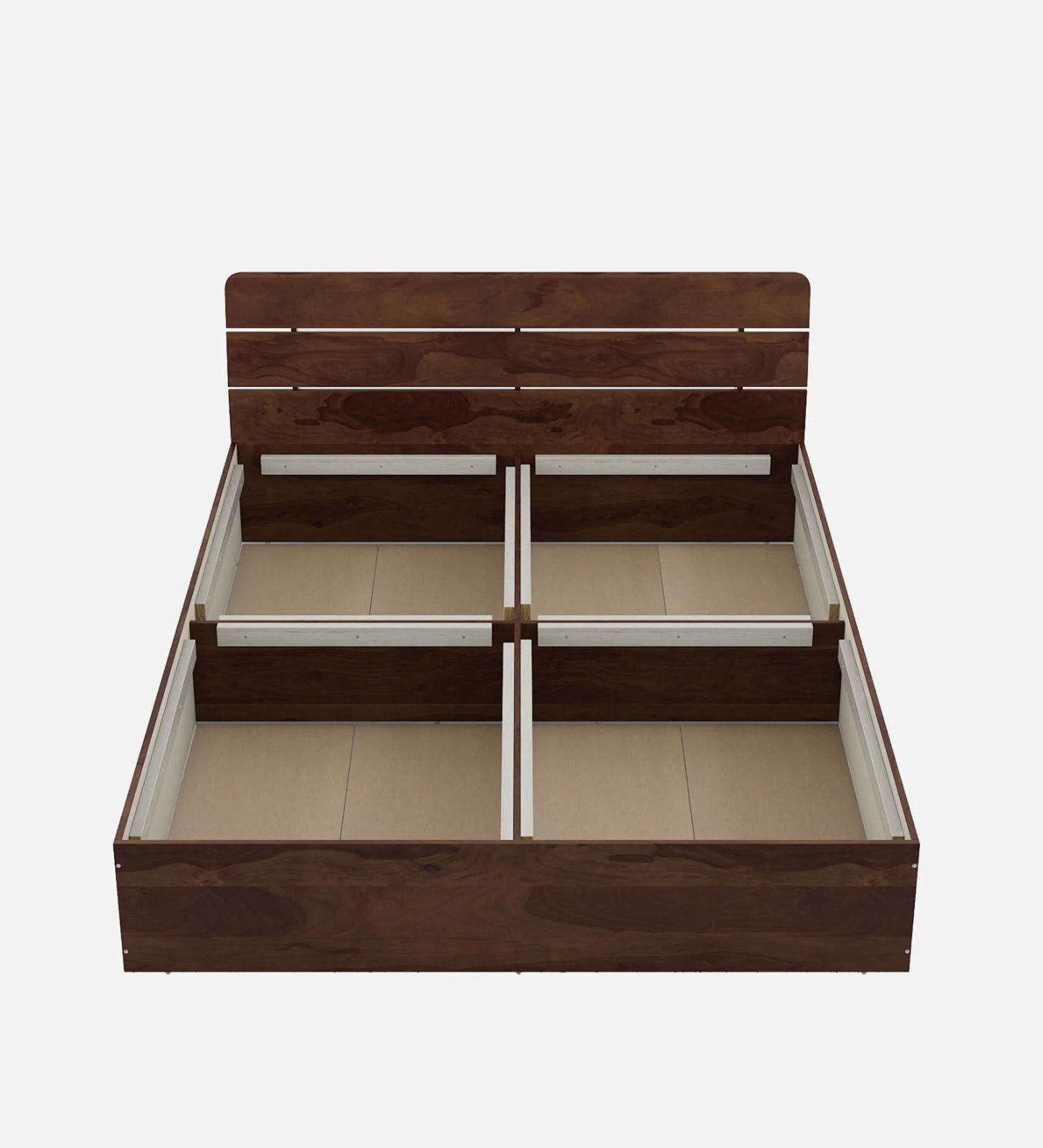 King Bed In Sheesham Finish With Box Storage