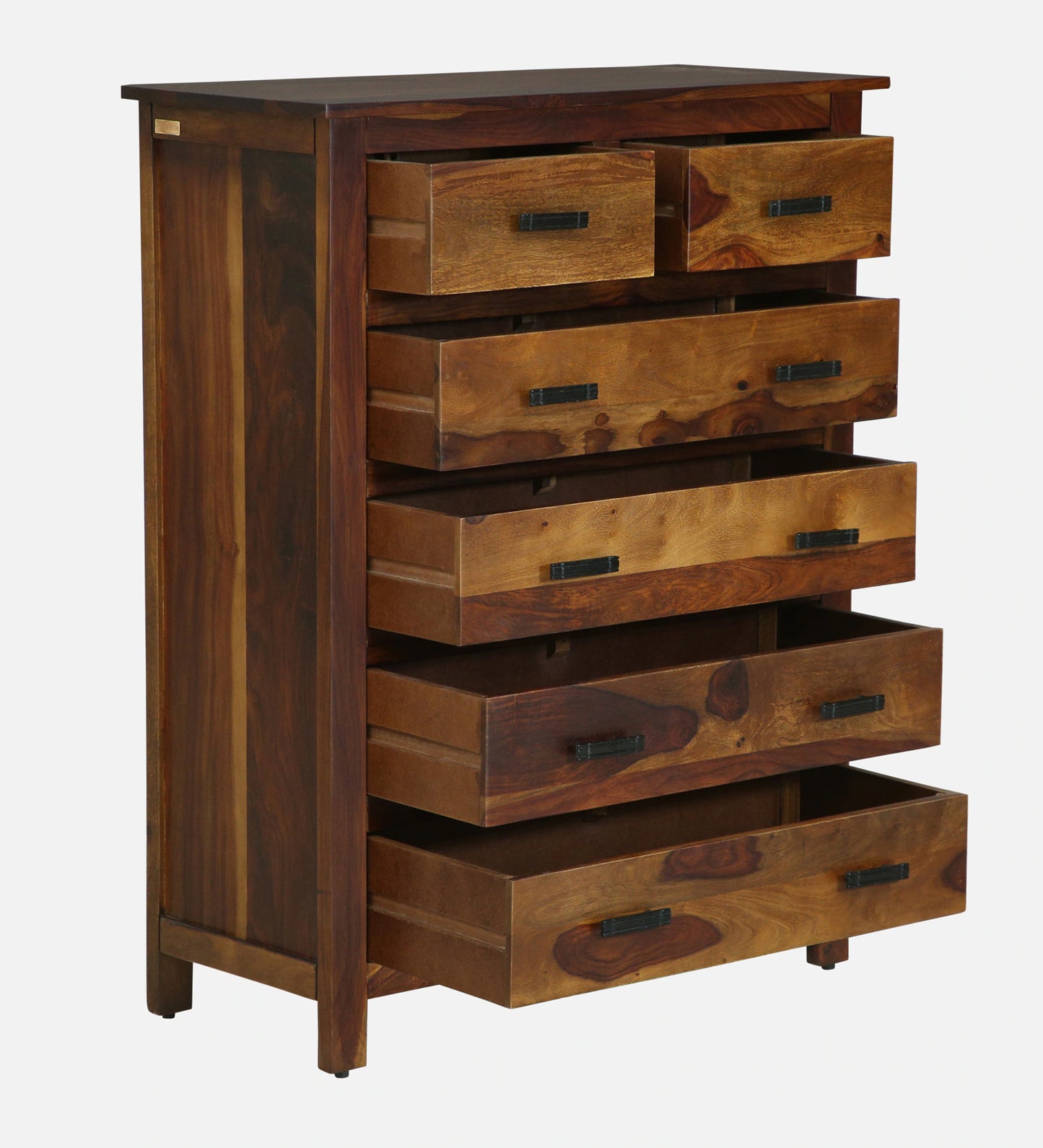 Sheesham Wood Chest Of Drawers in Scratch Resistant Provincial Teak Finish