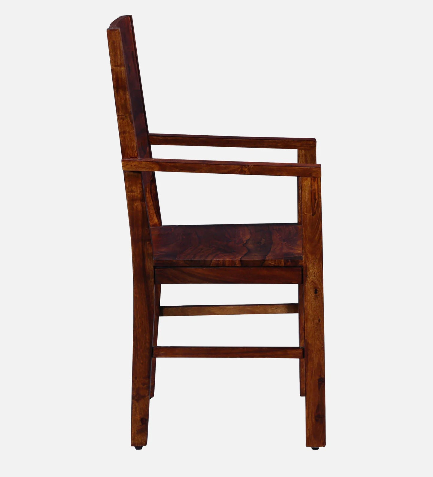 Oriel Sheesham Wood Arm Chair In Honey Oak Finish