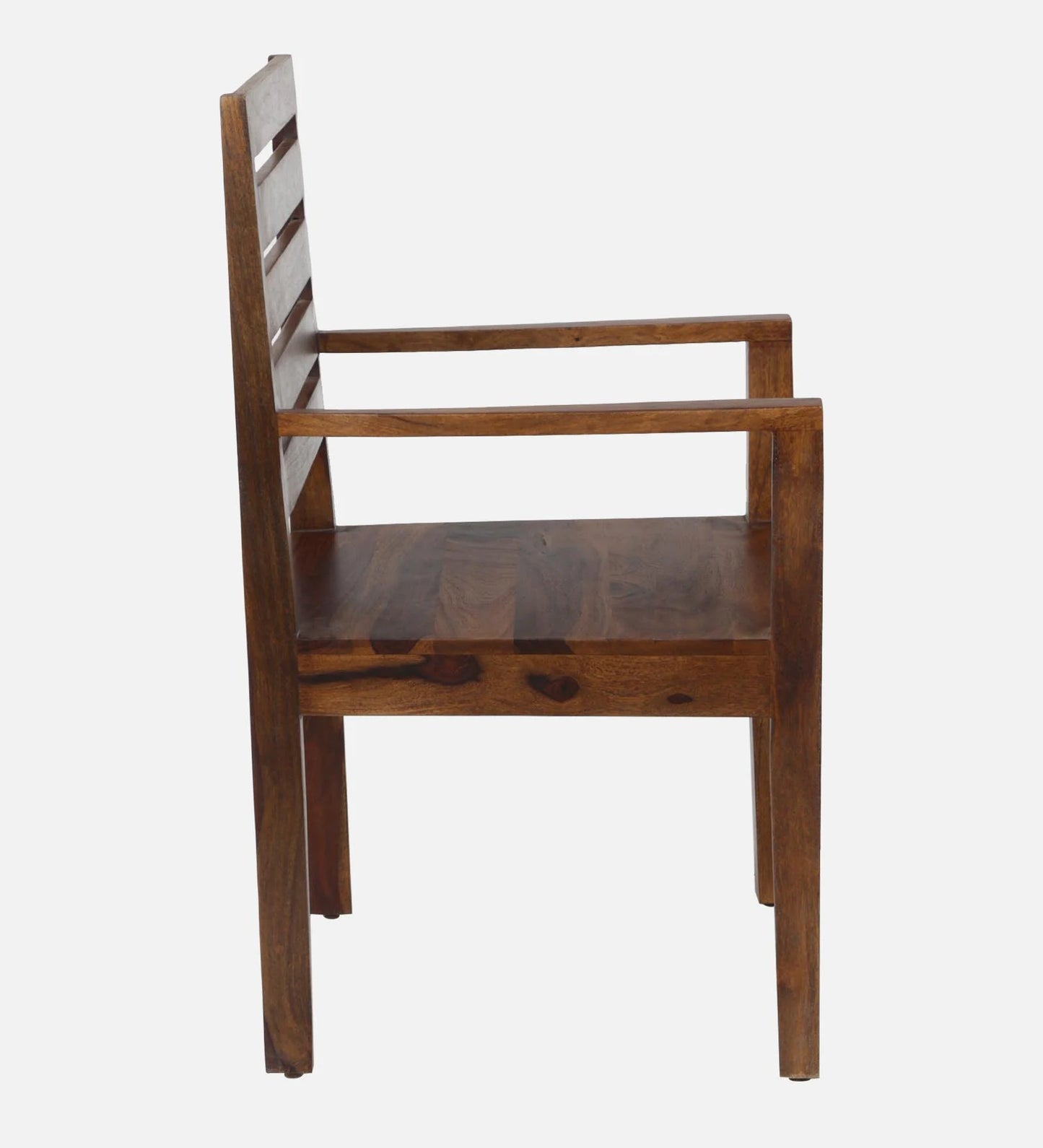 Stigen Sheesham Wood Arm Chair In Provincial Teak Finish