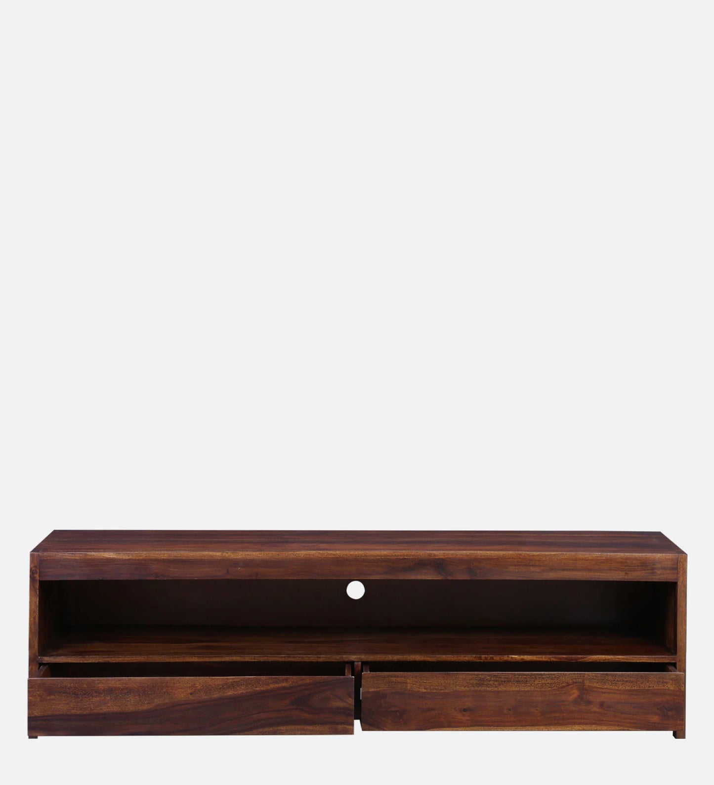 Sheesham Wood TV Console in Scratch Resistant Provincial Teak Finish for TVs up to 70"