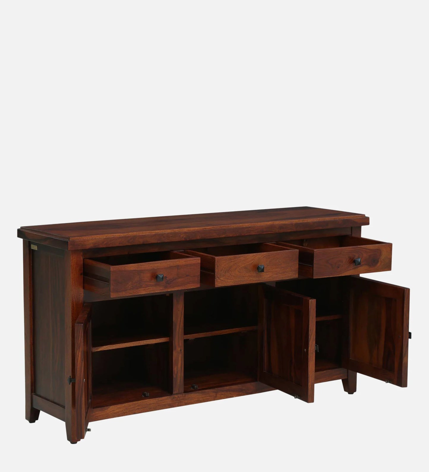 Sheesham Wood Sideboard in Scratch Resistant Honey Oak Finish