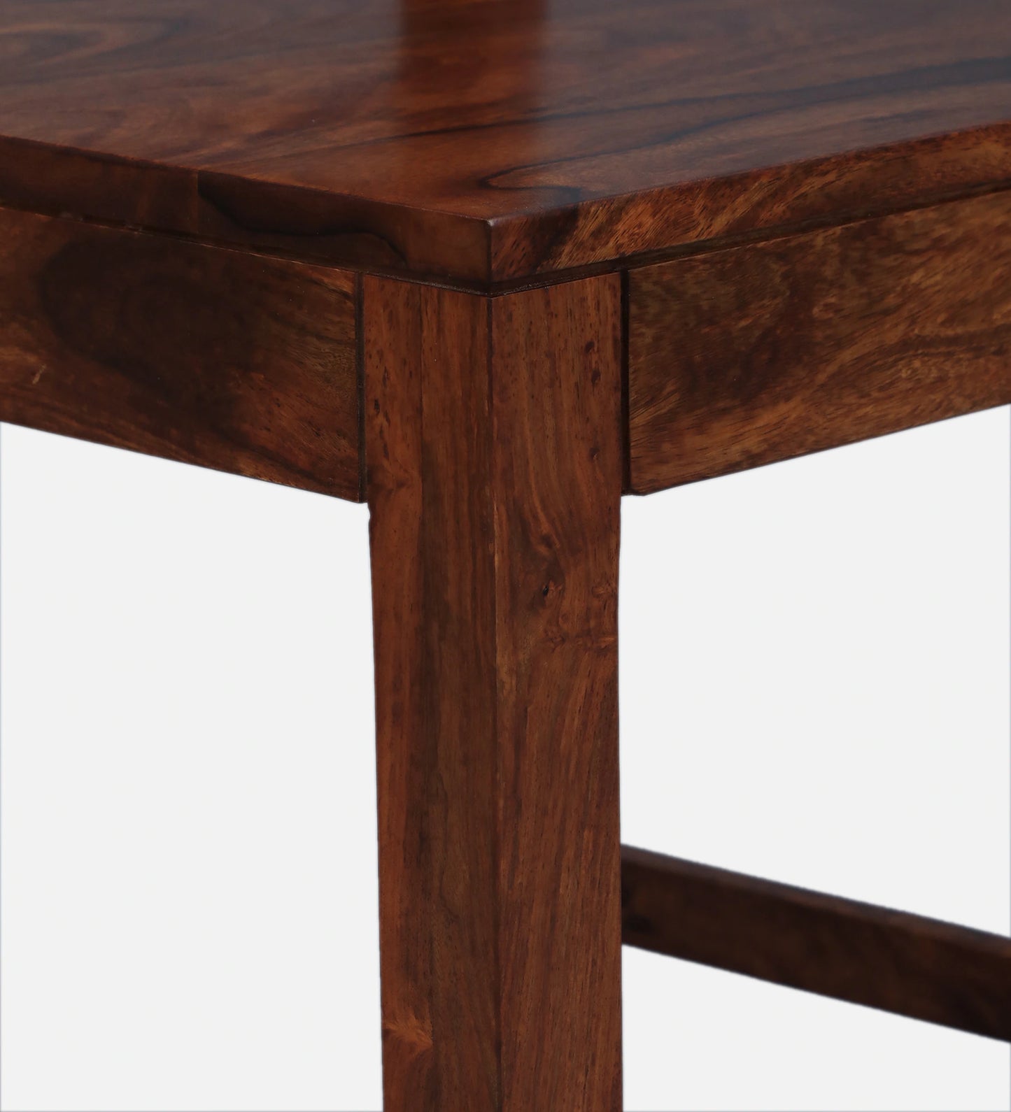 Marin Sheesham Wood 4 Seater Dining Set in Scratch Resistant Honey Oak Finish