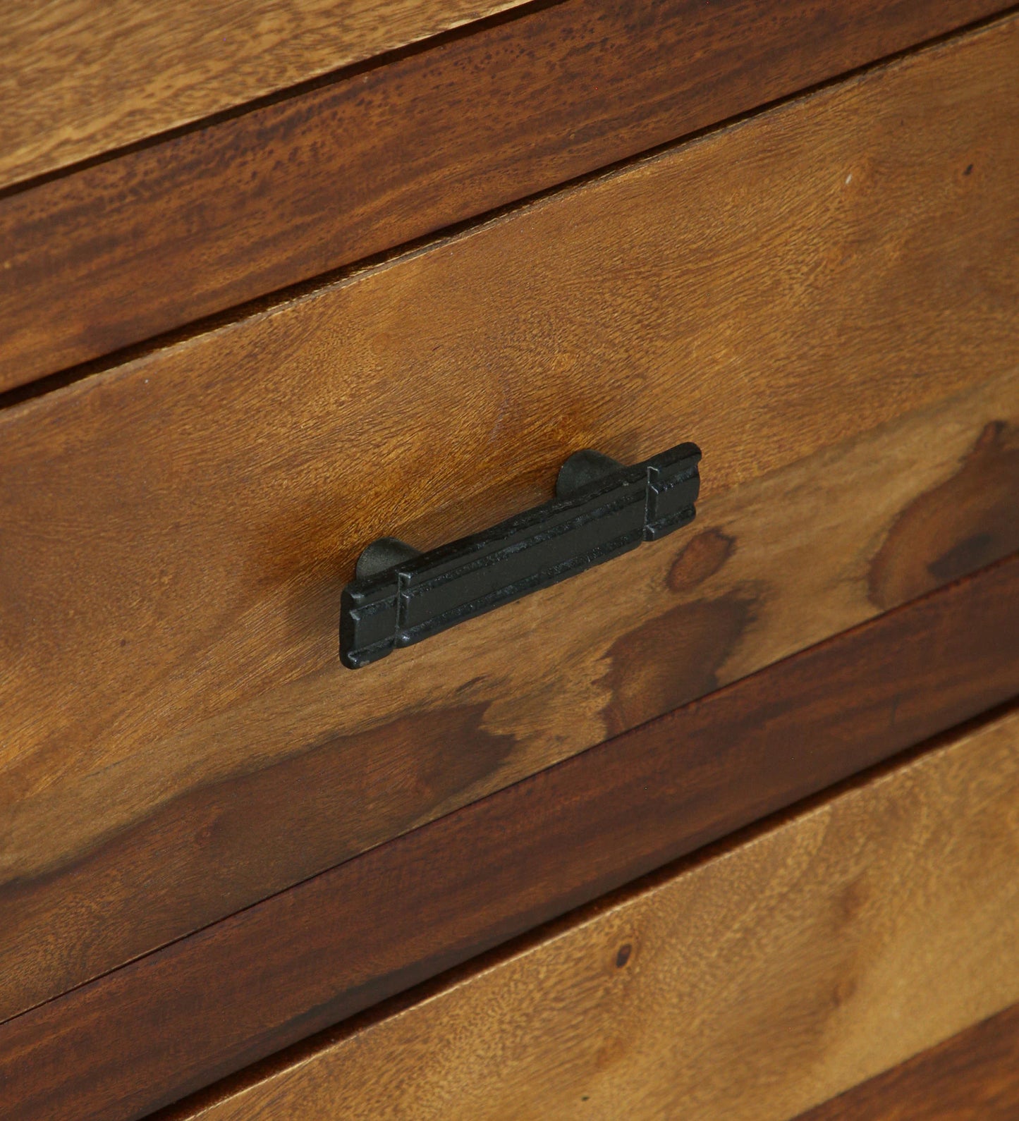 Sheesham Wood Chest Of Drawers in Scratch Resistant Provincial Teak Finish