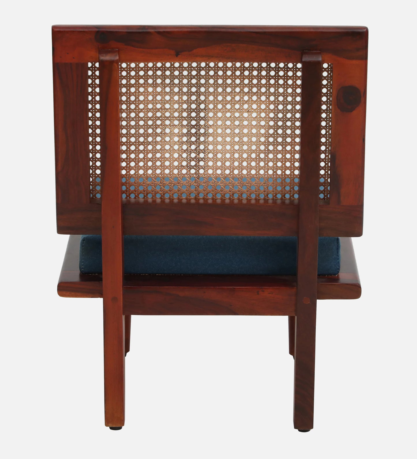 Sheesham Wood Slipper Chairs with Cushion In Honey Oak Finish