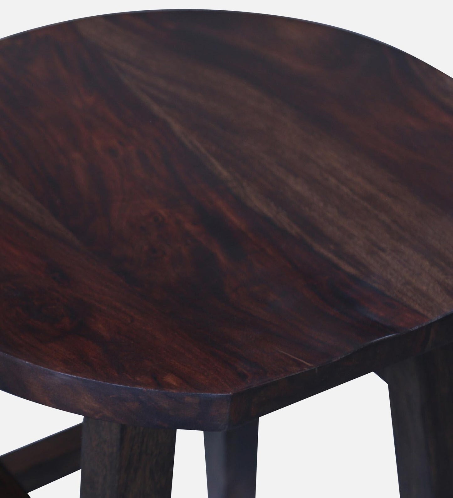 Sheesham Wood Seating Stool In Warm Chestnut Finish