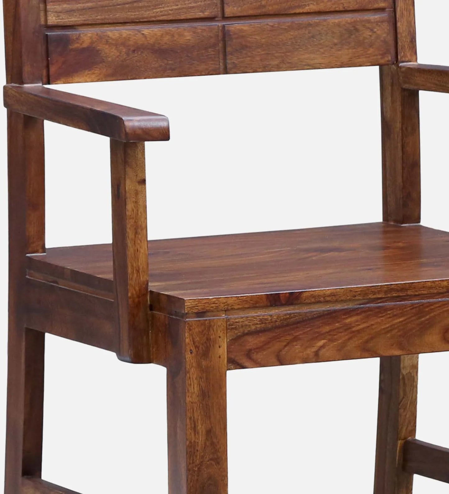 Segur Sheesham Wood Arm Chair In Provincial Teak Finish