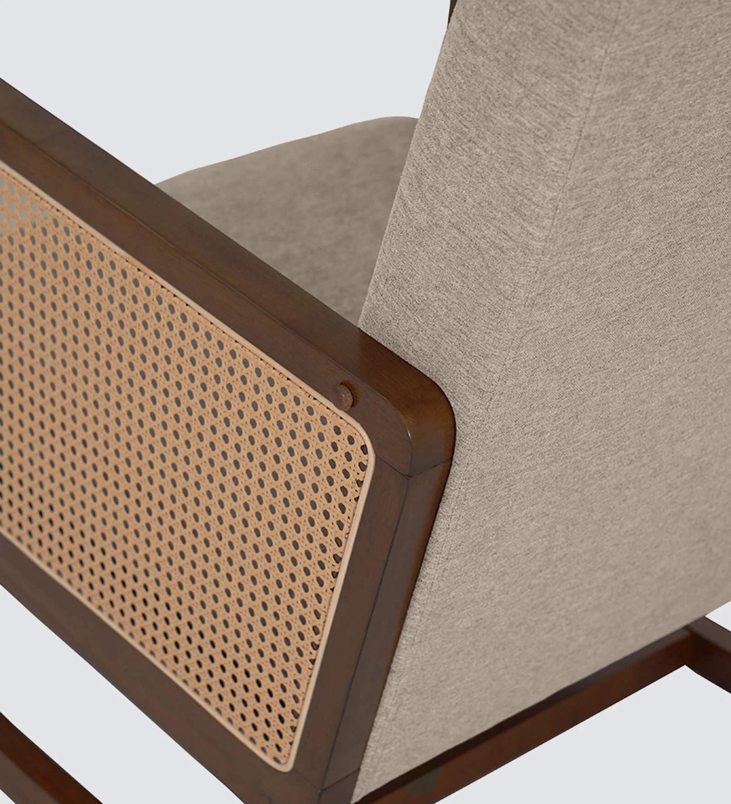 Vega Rocking Chair in Brown Finish