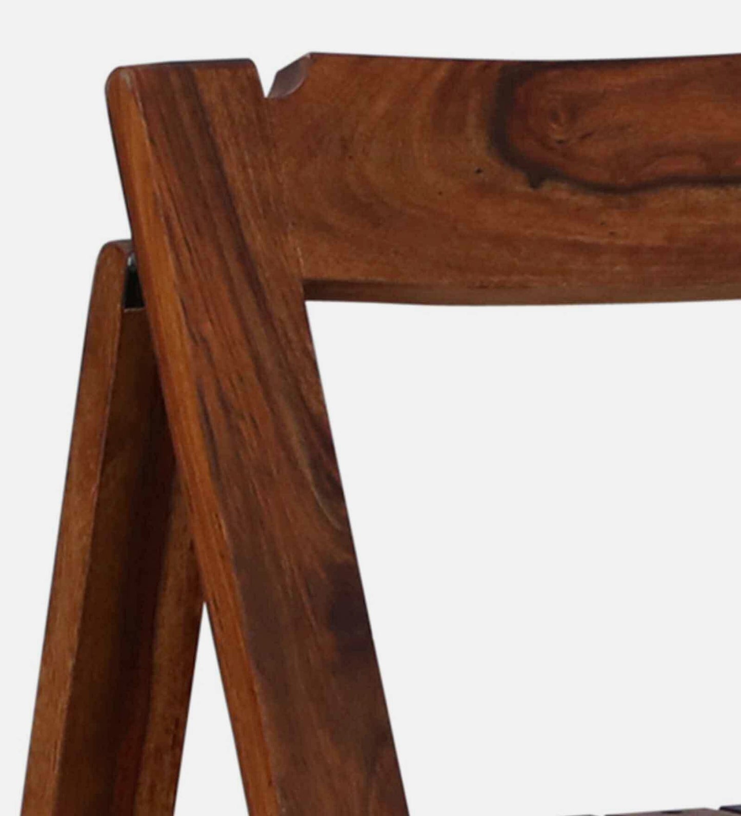 Sheesham Wood Folding Chair In Scratch Resistant Honey Oak Finish