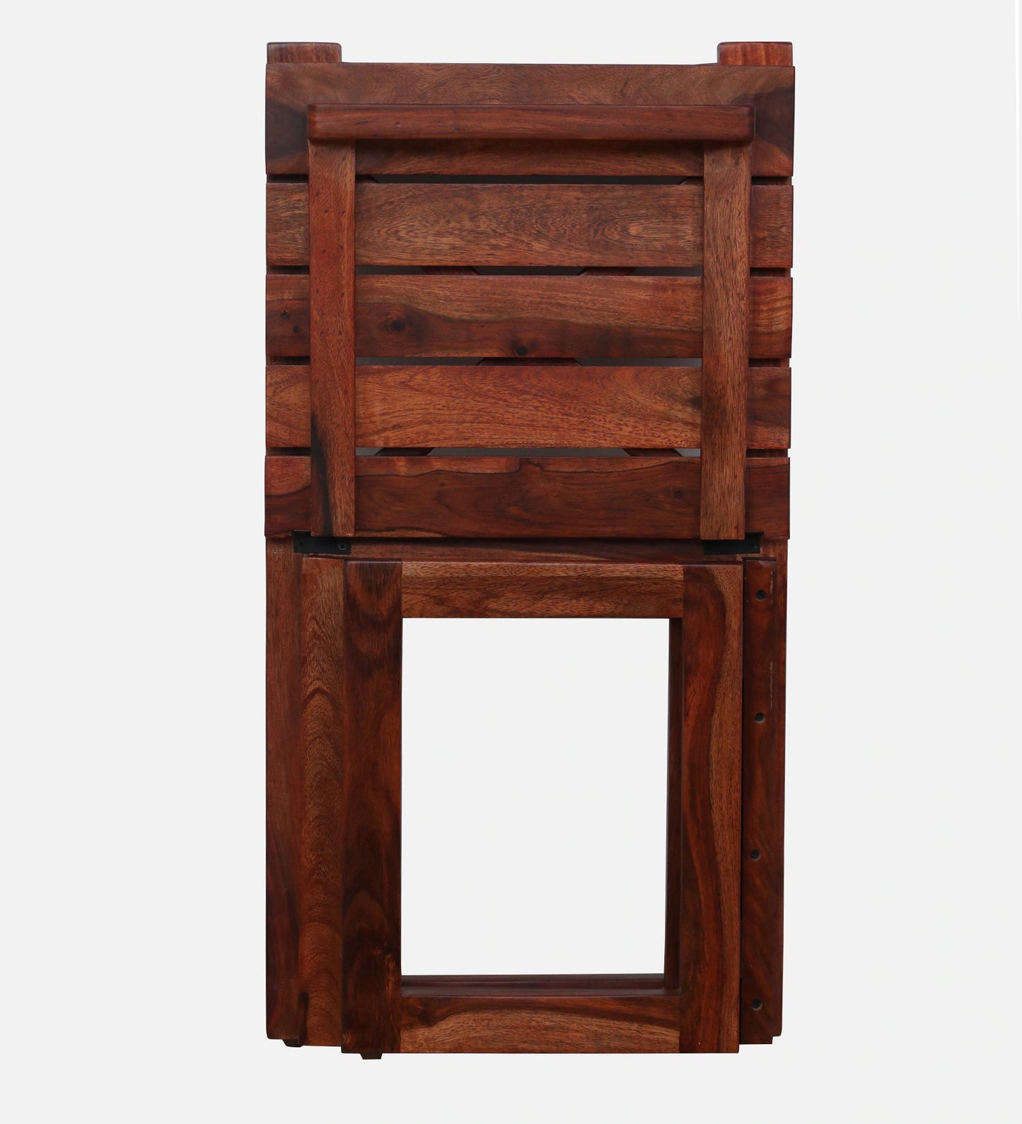 Sheesham Wood Folding Chair In Honey Oak Finish (Set Of 2)