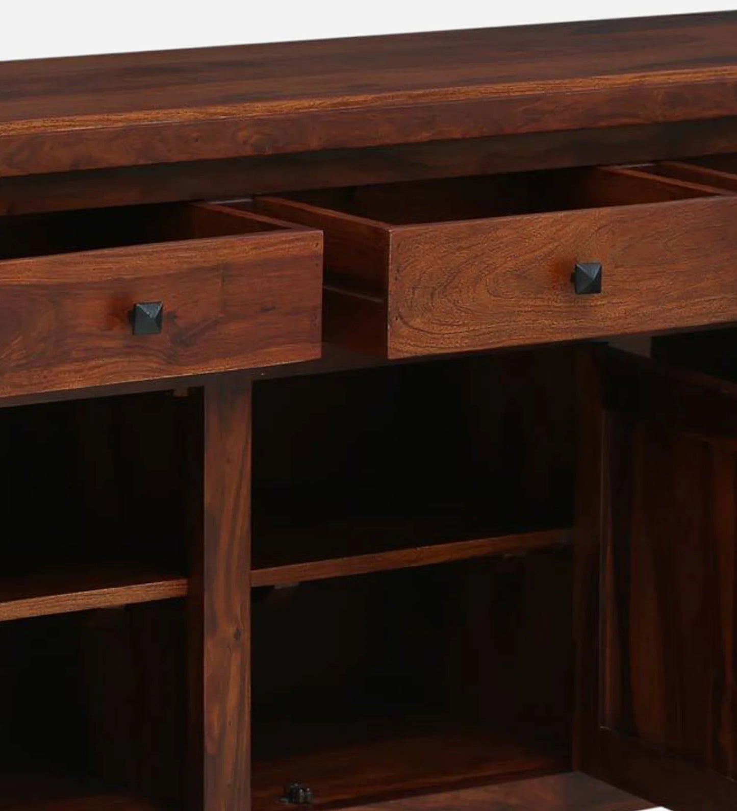 Sheesham Wood Sideboard in Scratch Resistant Honey Oak Finish