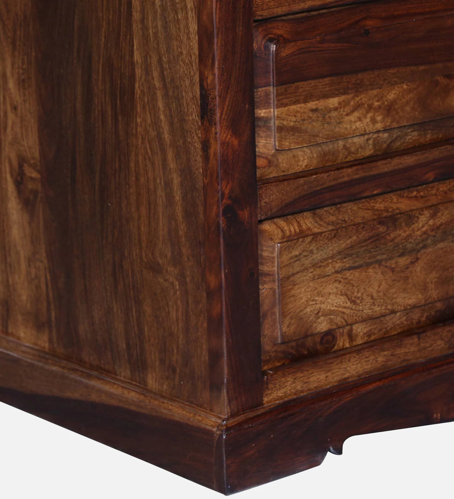 Sheesham Wood Chest Of Drawers in Scratch Resistant Provincial Teak Finish