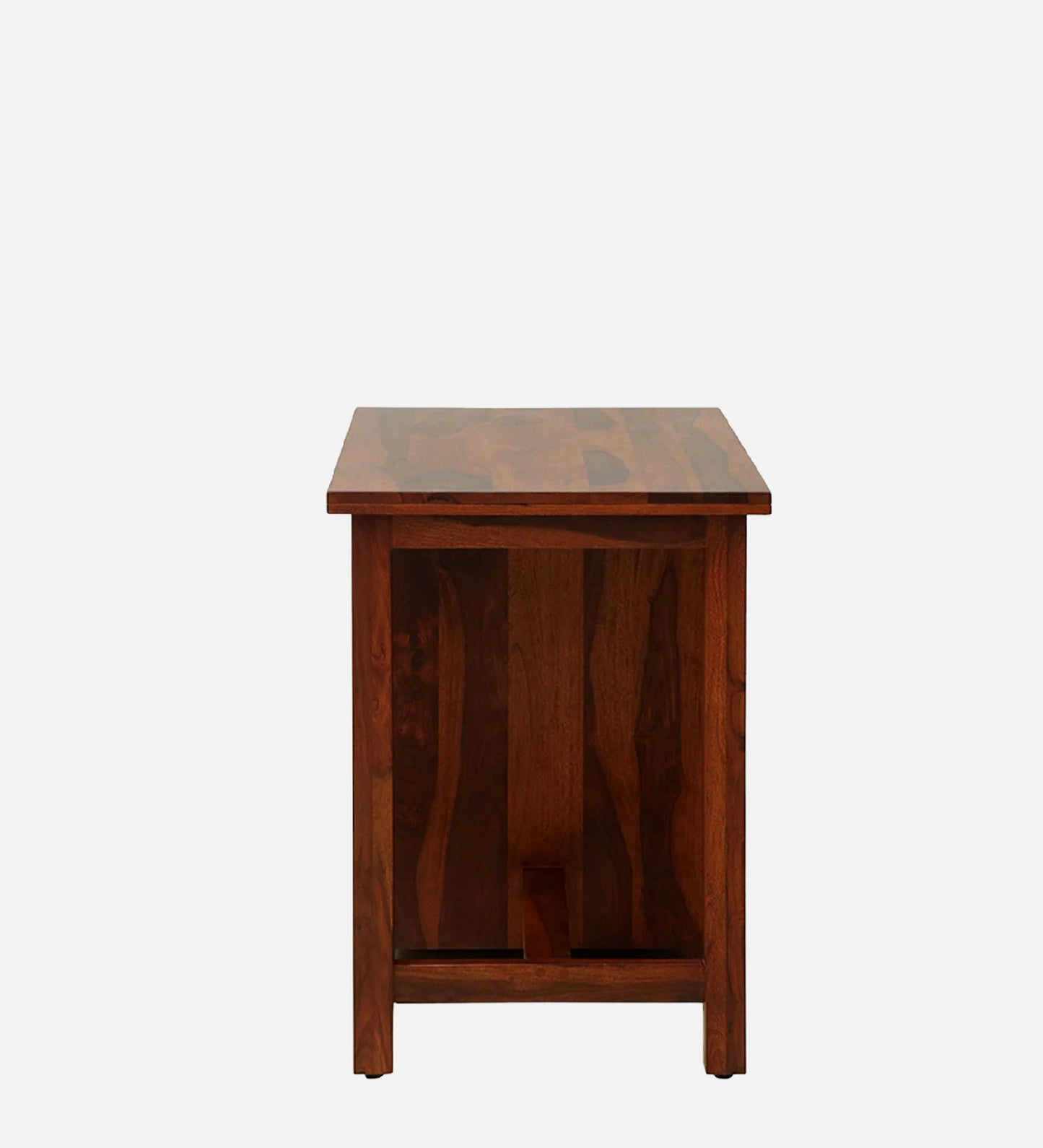 Sheesham Wood Writing Table In Scratch Resistant Honey Oak Finish With Drawers