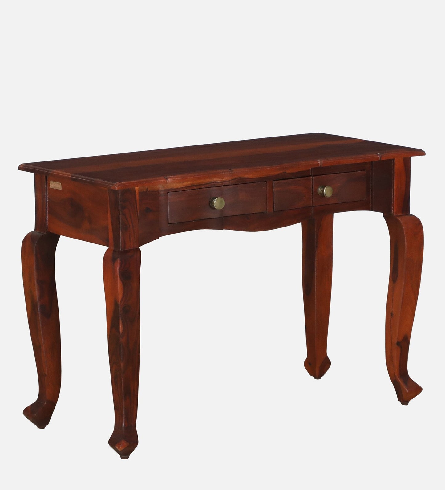 Sheesham Wood Dressing Cabinet In Honey Oak Finish With Mirror