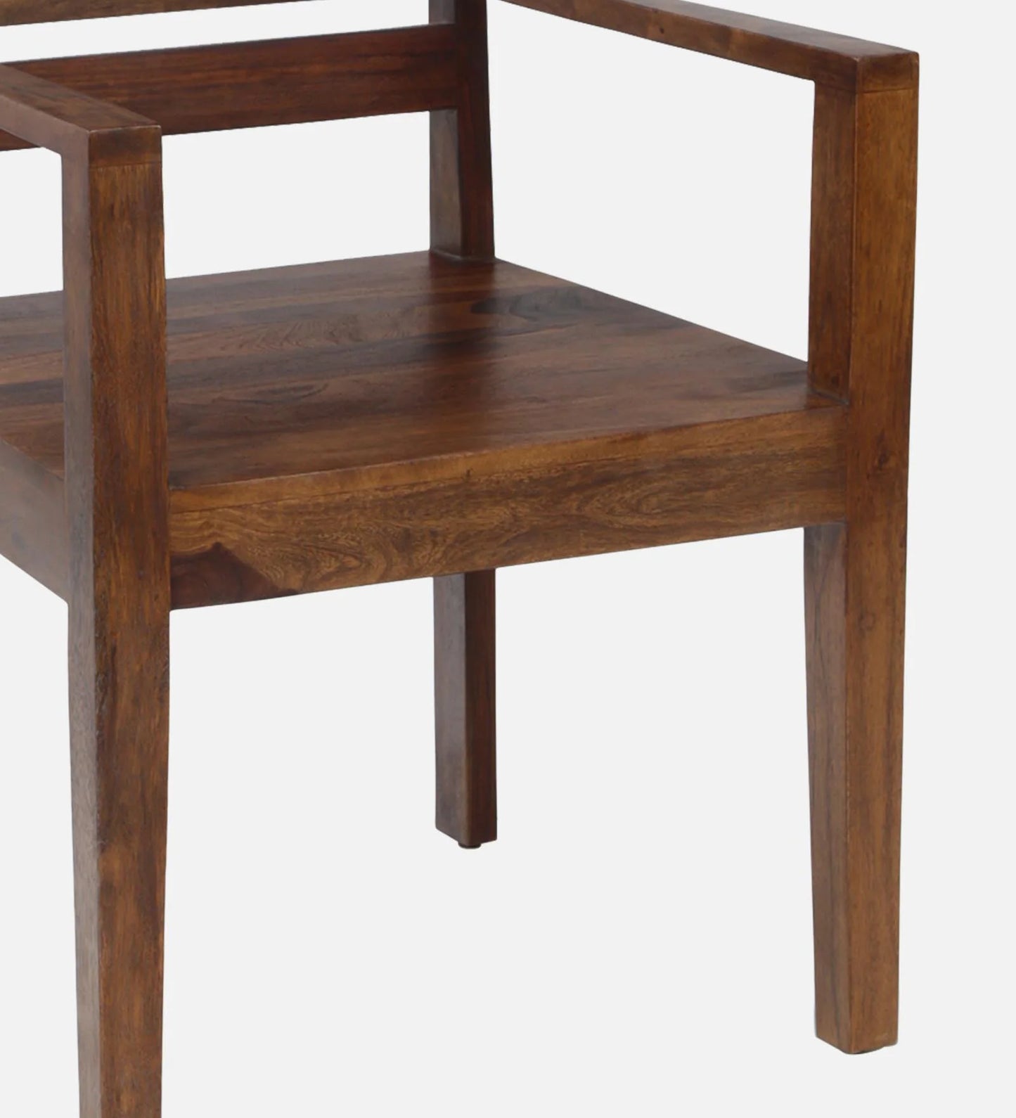 Stigen Sheesham Wood Arm Chair In Provincial Teak Finish